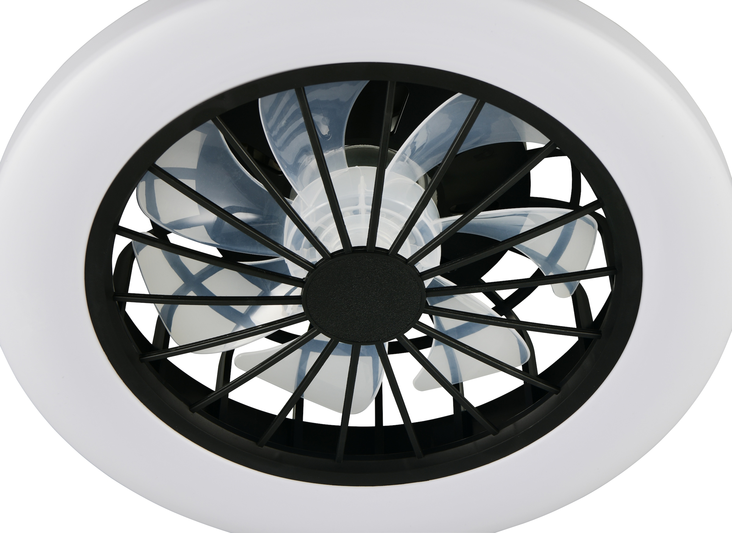 REALITY Leuchten LED Deckenleuchte »ROTSUND, Deckenventilator mit Licht Ø 38cm, inkl Fernbedienung« LED-Board 1 Stk. Farbwechsler | warmweiß - kaltweiß Ventilator mit 5 Stufen, Vor- & Rücklauf, LED mit CCT Timer Nachtlicht