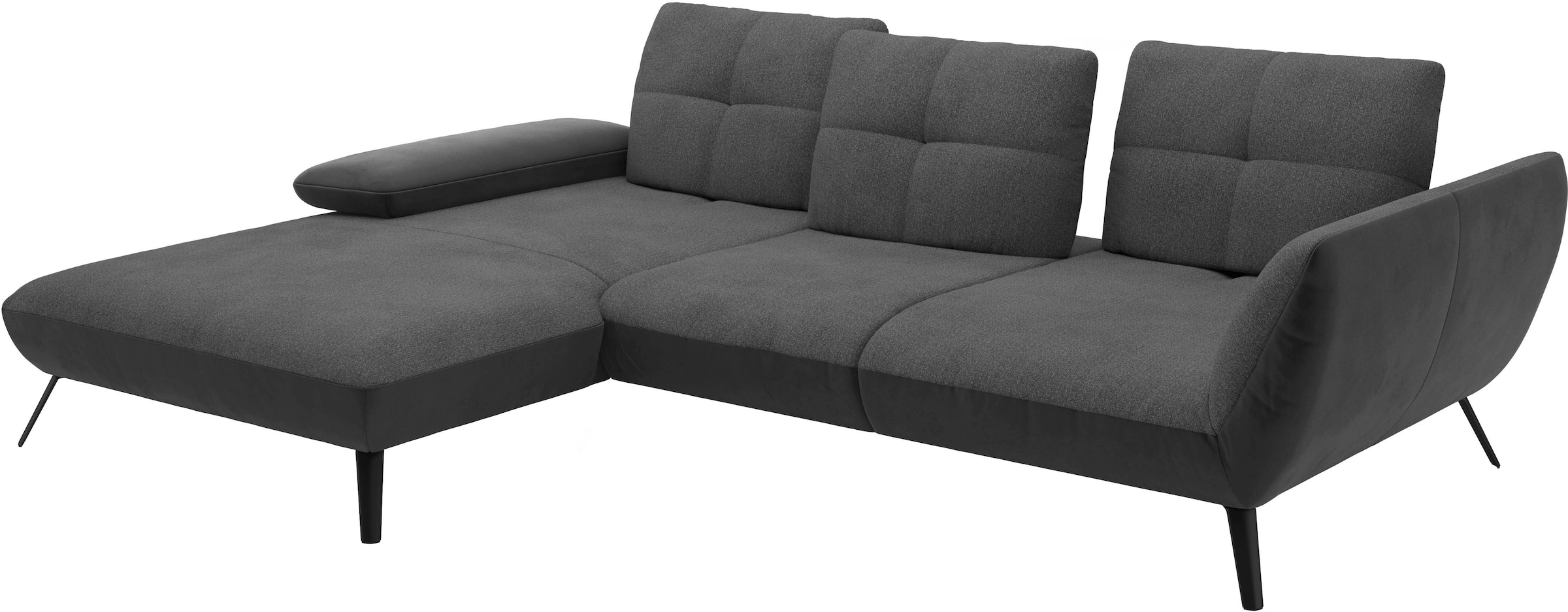 Places of Style Ecksofa »Mikado L-Form«, inkl. Sitztiefenverstellung und Armteilverstellung