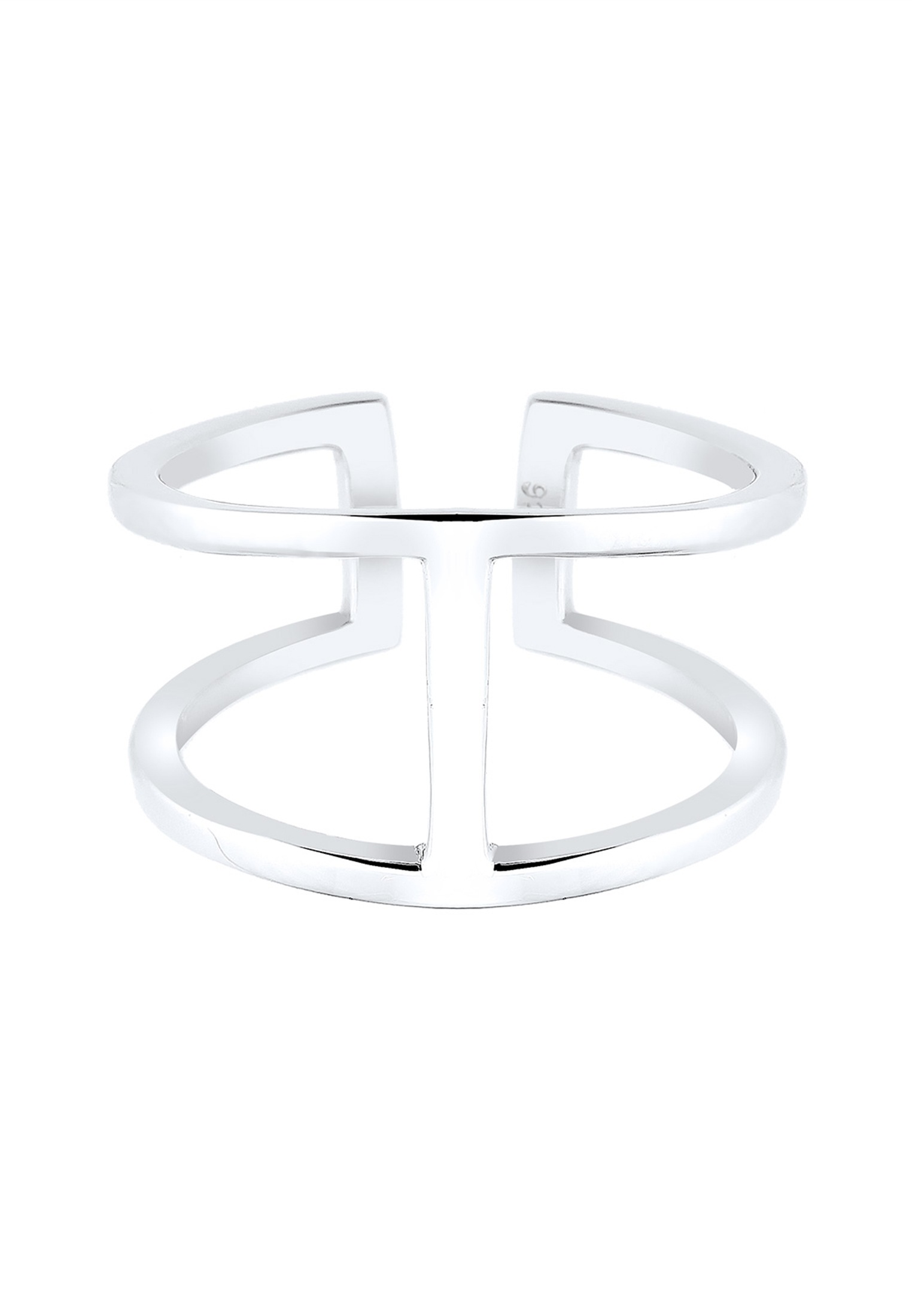 Elli Silberring »Ring Silberring Offen Geo Trend 925 Silber«