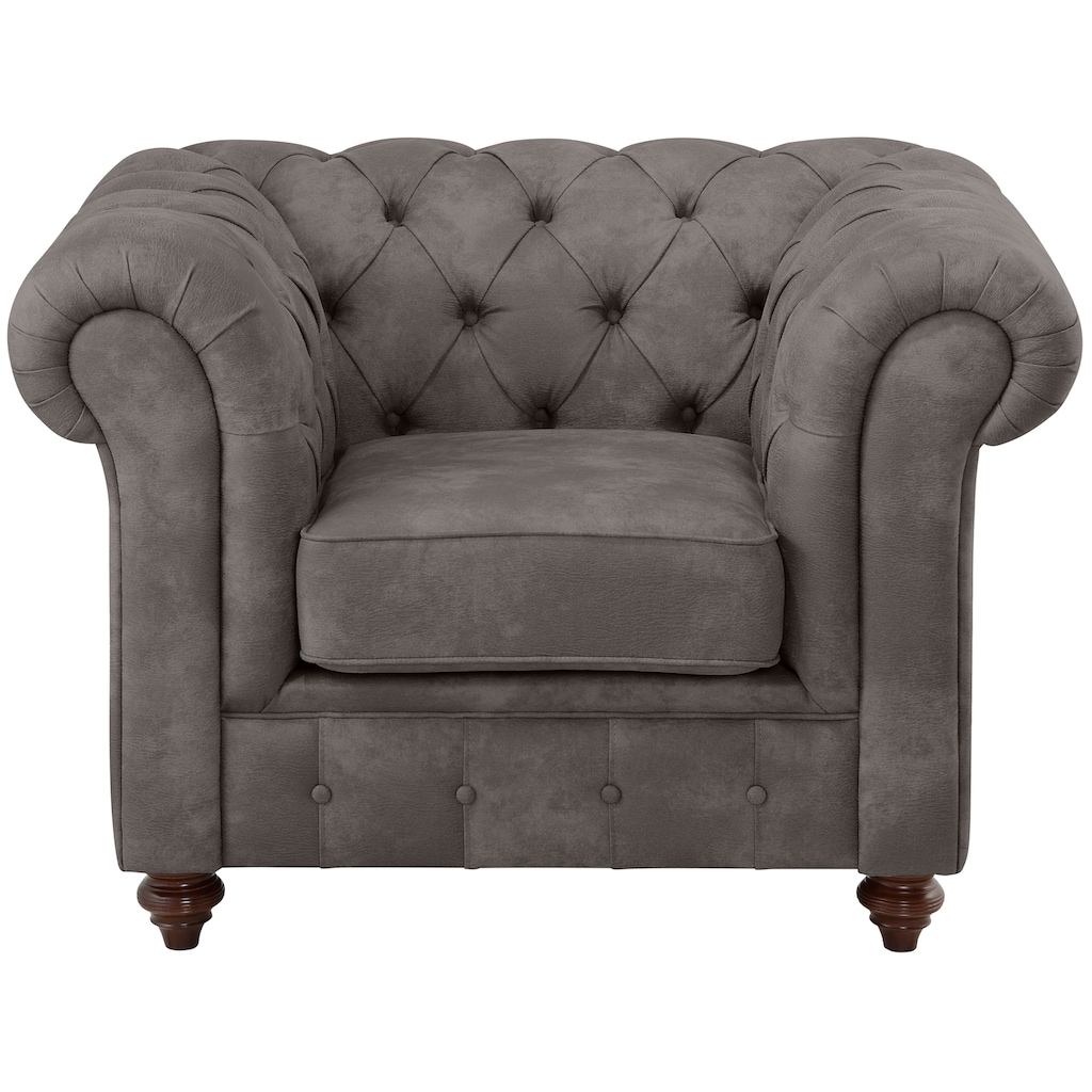 Home affaire Sessel »Chesterfield B/T/H: 105/69/74 cm«