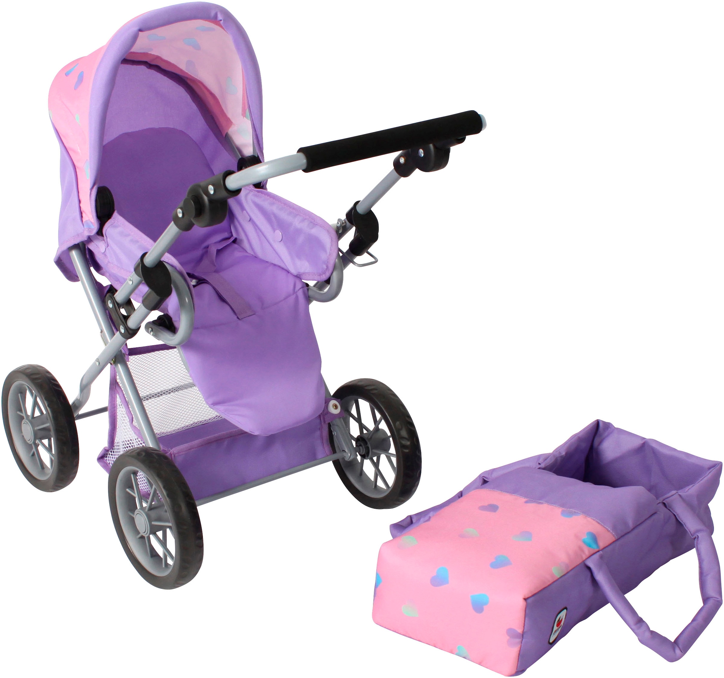 CHIC2000 Kombi-Puppenwagen »Leni«, mit herausnehmbarer Tragetasche