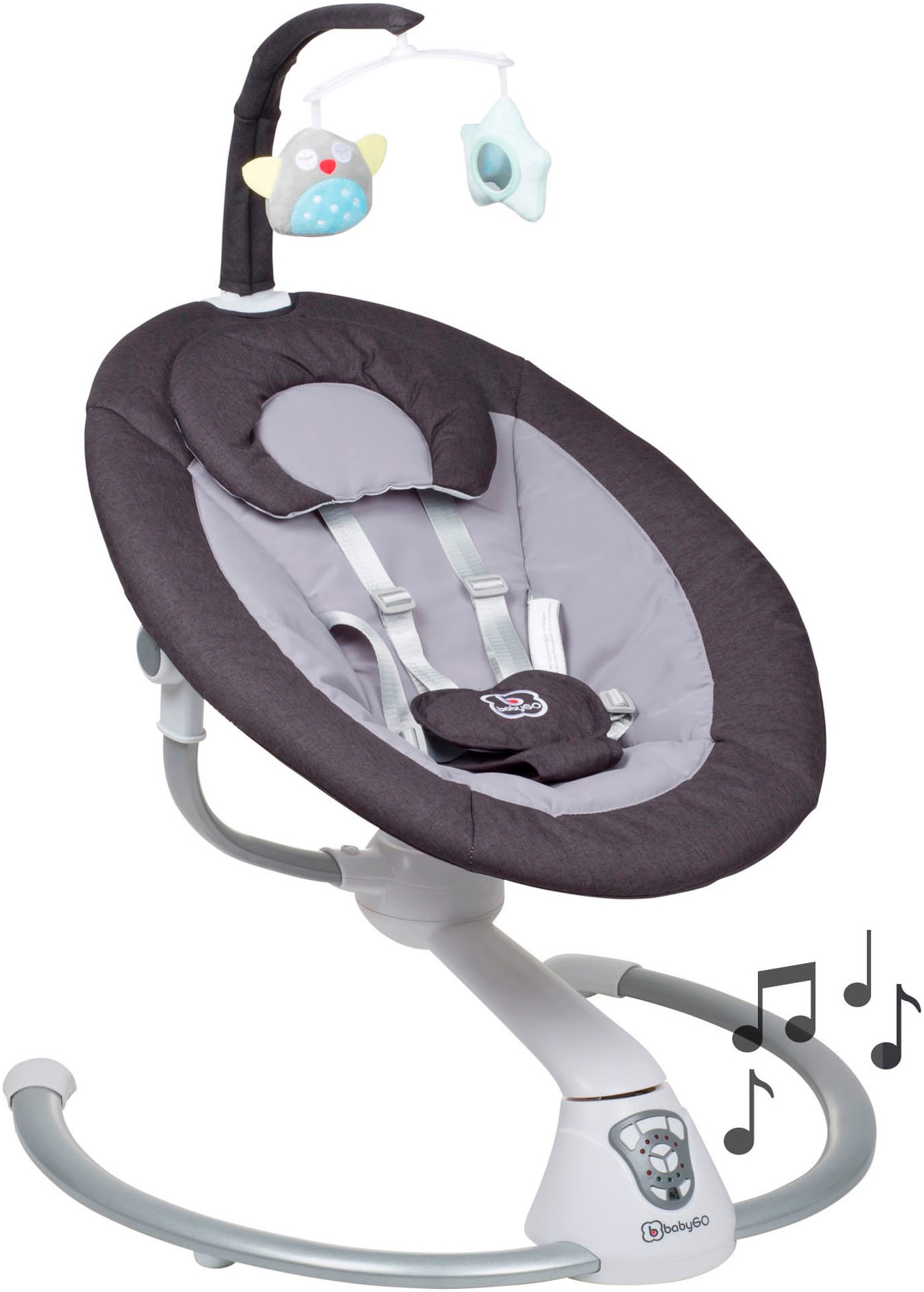 BabyGo Babywippe »Homey«, bis 9 kg, mit Schaukelbewegungen und Sound