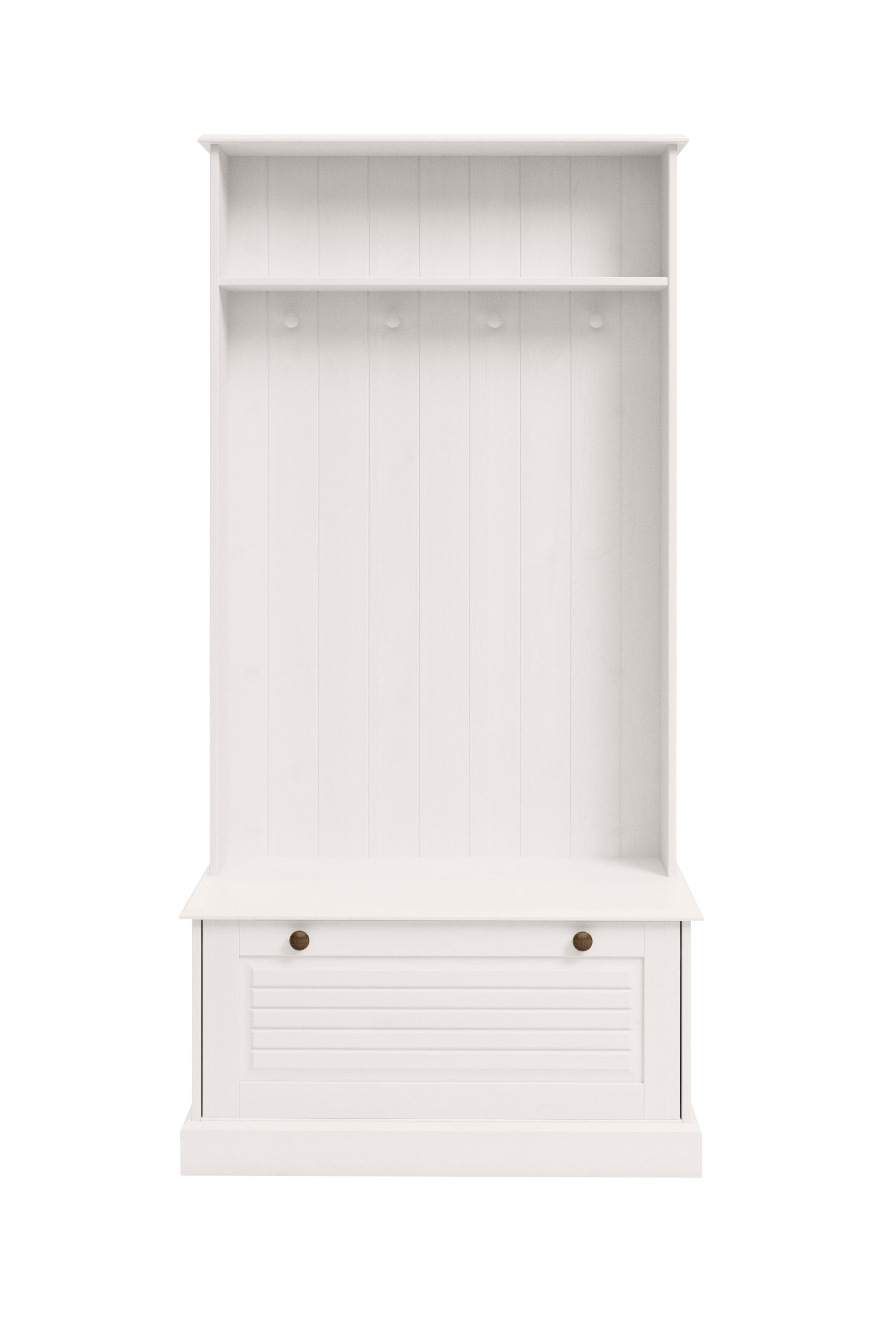 Home affaire Kompaktgarderobe »Liotta« Mit einer Klappe und 4 Kleiderhacken