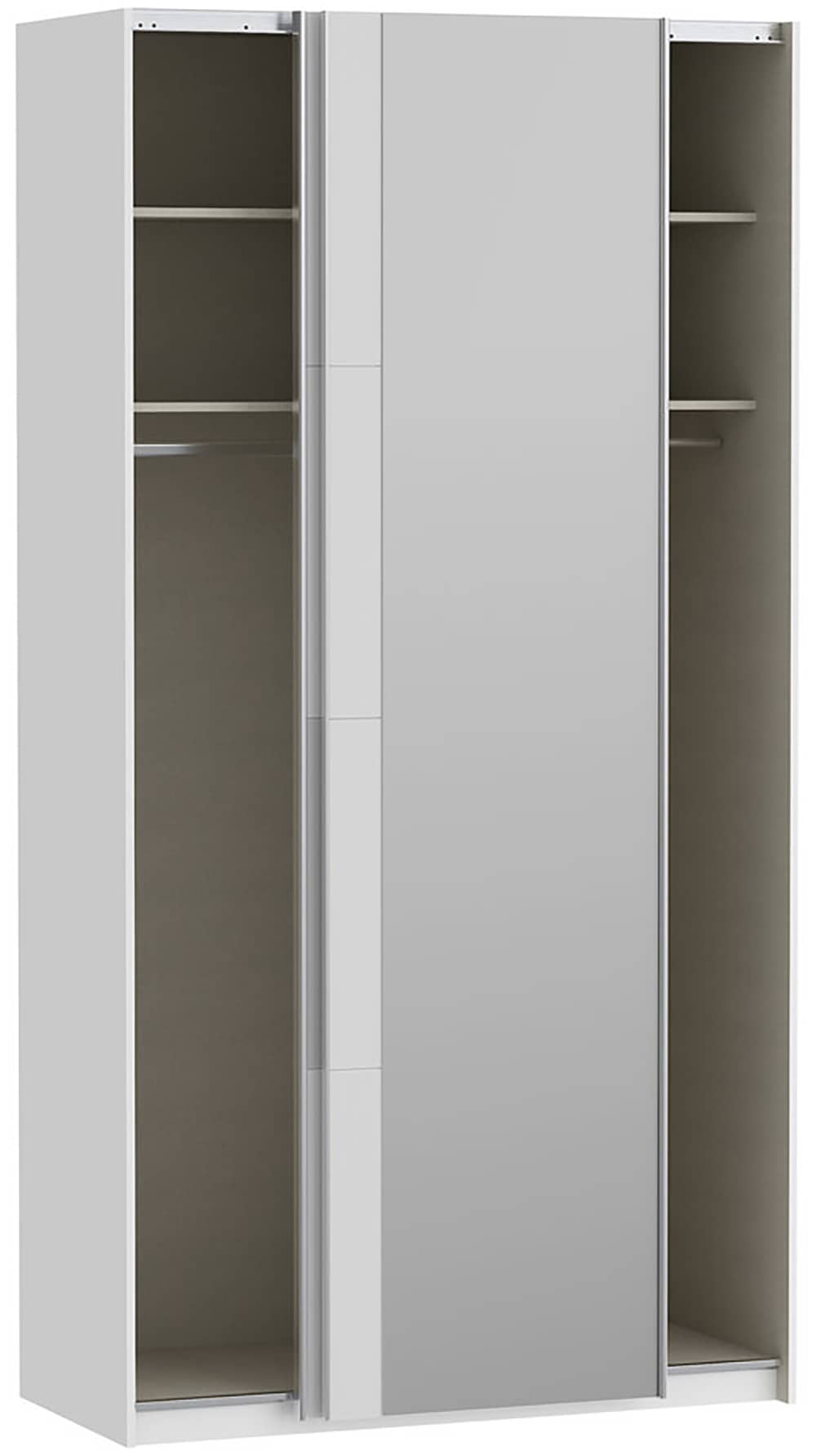 FORTE Schwebetürenschrank »Fittio. Made in Europe, 2 Schiebetüren, modernes Design« Höhe 2,35 mtr, stehende Montage, Spiegel