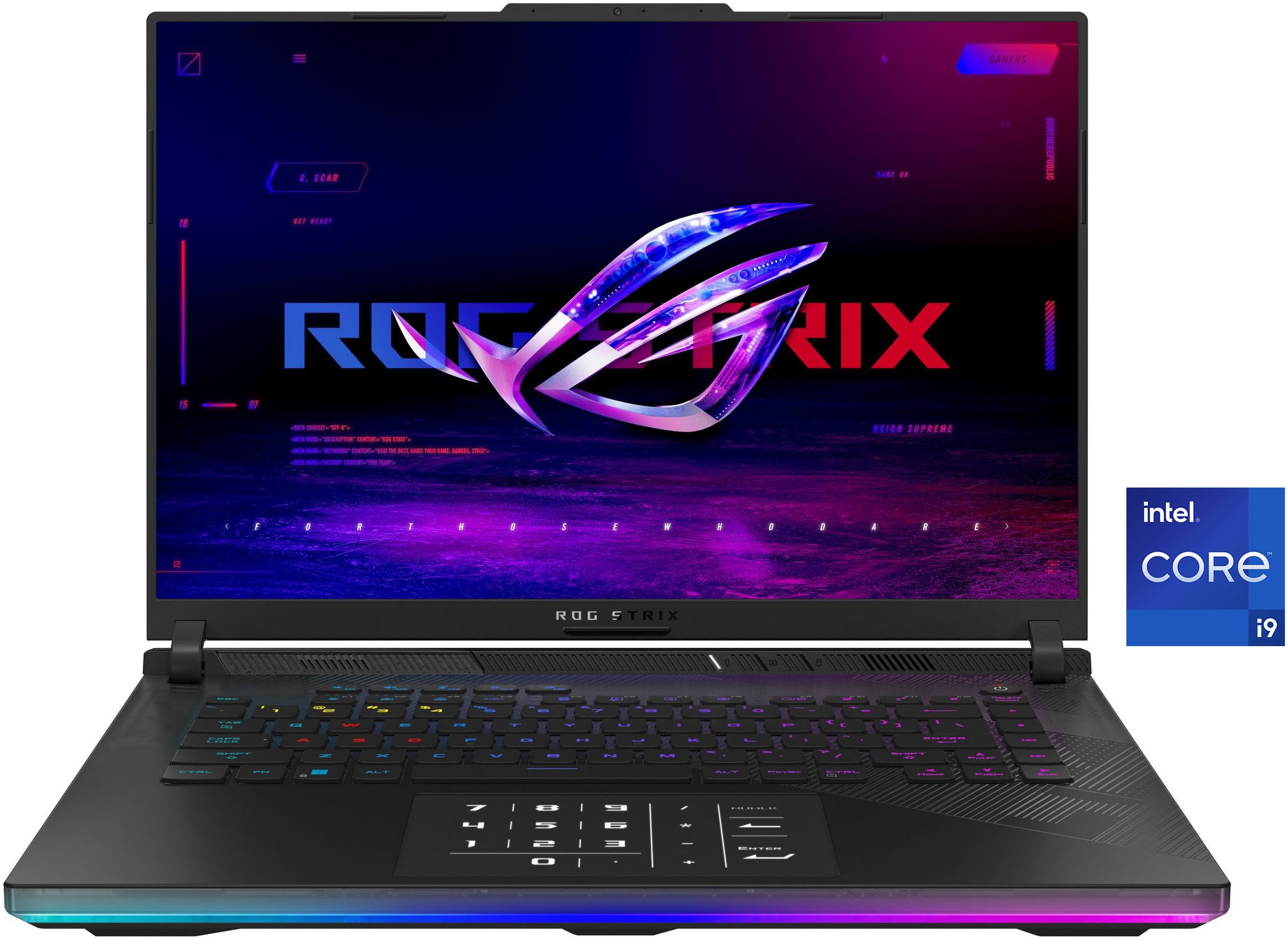 Asus Notebook »ROG Strix Scar 16 G634JYR-RA029W 16" i9-14900HX/32GB/1T W11H«, 40,6 cm, / 16 Zoll, Intel, Core i9