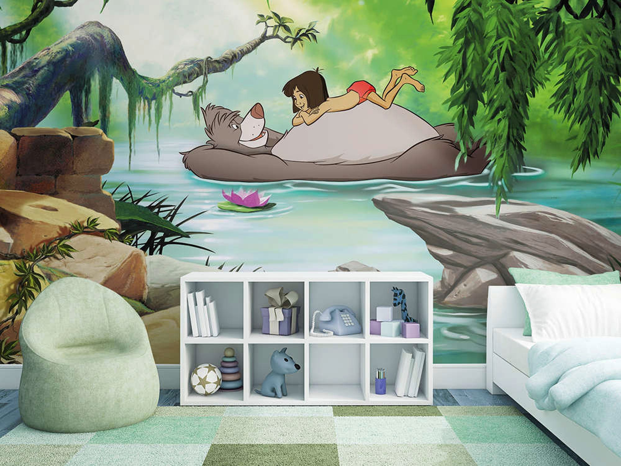 Komar Fototapete »Jungle book swimming with Baloo«, 368x254 cm (Breite x  Höhe) online kaufen | mit 3 Jahren XXL Garantie