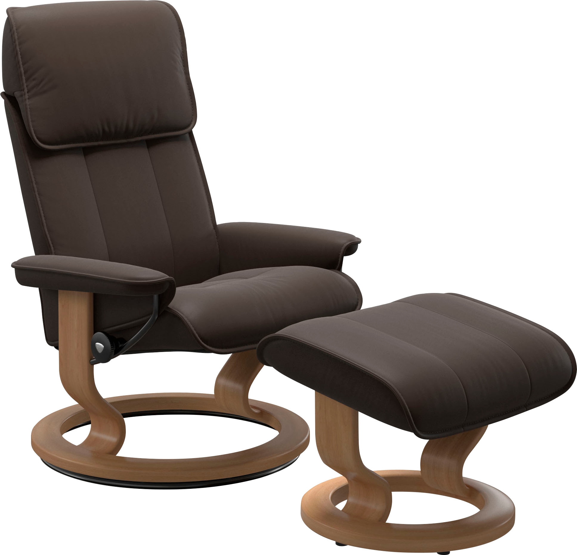 Relaxsessel »Admiral«, (Set, Relaxsessel inkl. Hocker), mit Classic Base, Größe M & L,...