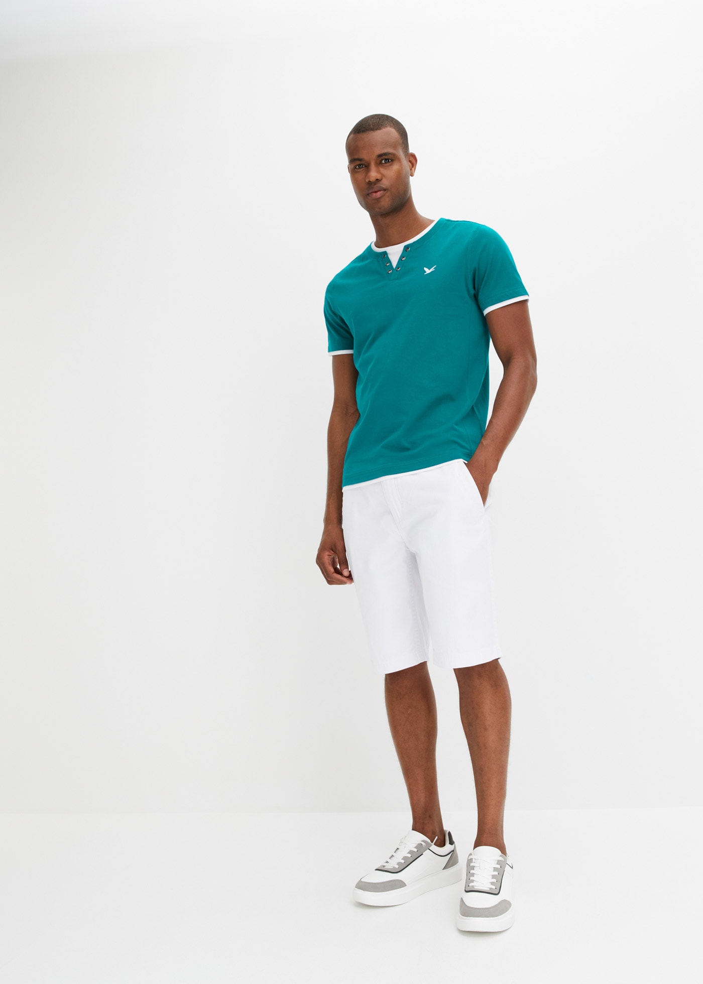 bonprix 2-in-1-Shirt »2 in 1 Shirt, Kurzarm (2er Pack)« Packung, 2, 2 Stk. 2 in 1 Shirt, Kurzarm (2er Pack)