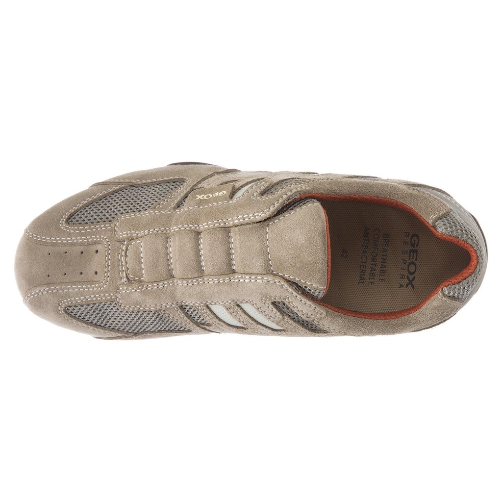Geox Slip-On Sneaker »UOMO SNAKE«, Slipper, Freizeitschuh mit Ziernähten und mit Geox Spezial Membrane
