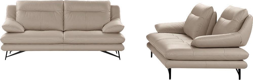 CALIA ITALIA 2,5-Sitzer »Cezanne, italienisches Design trifft erstklassigen Sitzkomfort, Leder«, Edles Designsofa in besonders langlebigen & pflegeleichten Lederarten