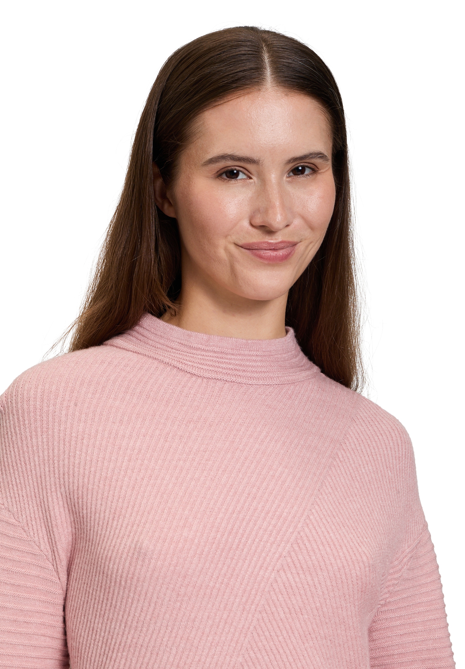 Betty Barclay Rundhalspullover »Basic-Strickpullover mit Rippenstruktur«