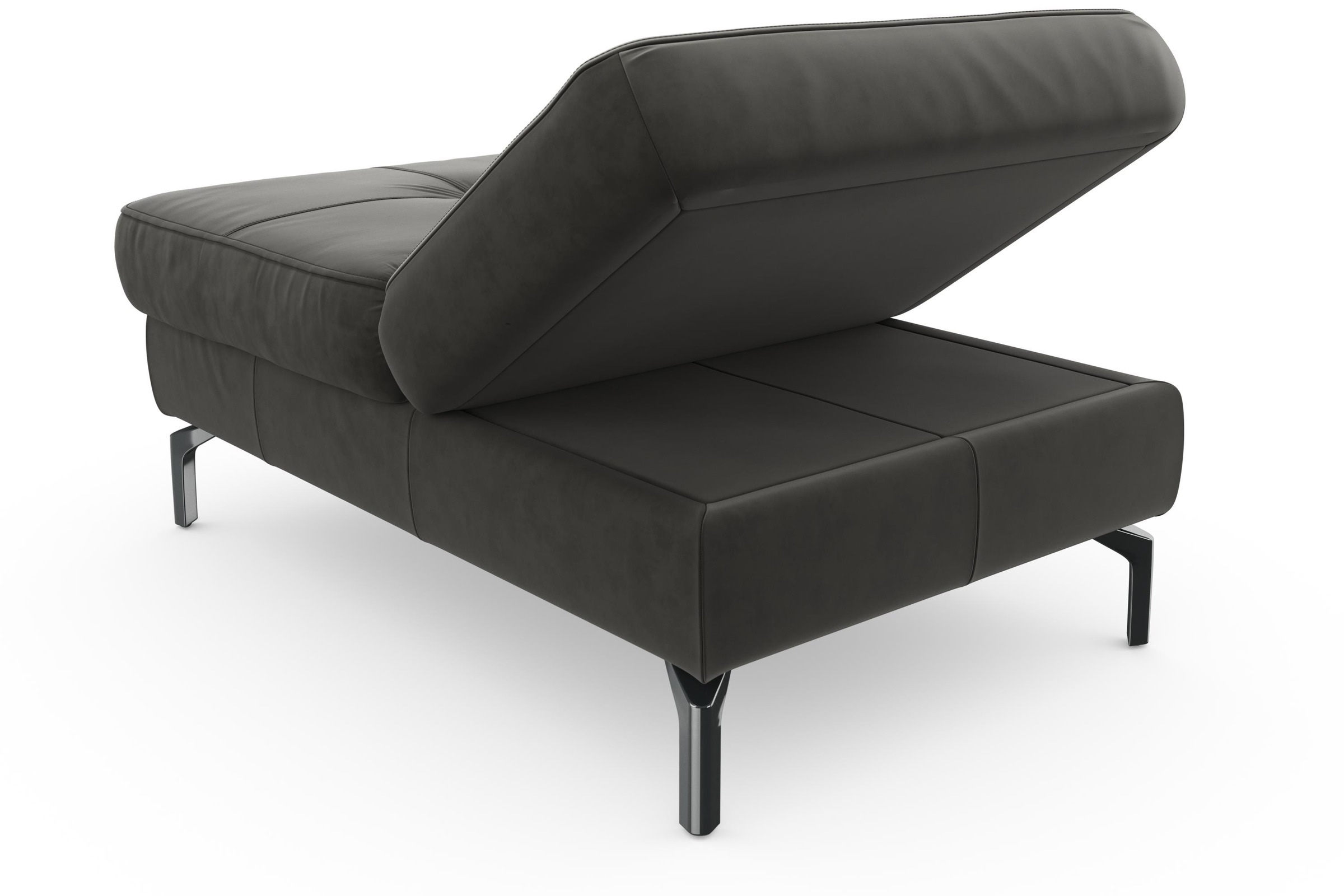 sit&more Hocker »Bendigo«, mit Klappfunktion, Bodenfreiheit 15 cm, wahlweise in 2 Fußfarben