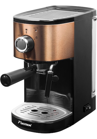 bestron Espressomaschine »AES1000CO«, für 2 Tassen, mit schwenkbarer Dampfdüse, 15... kaufen