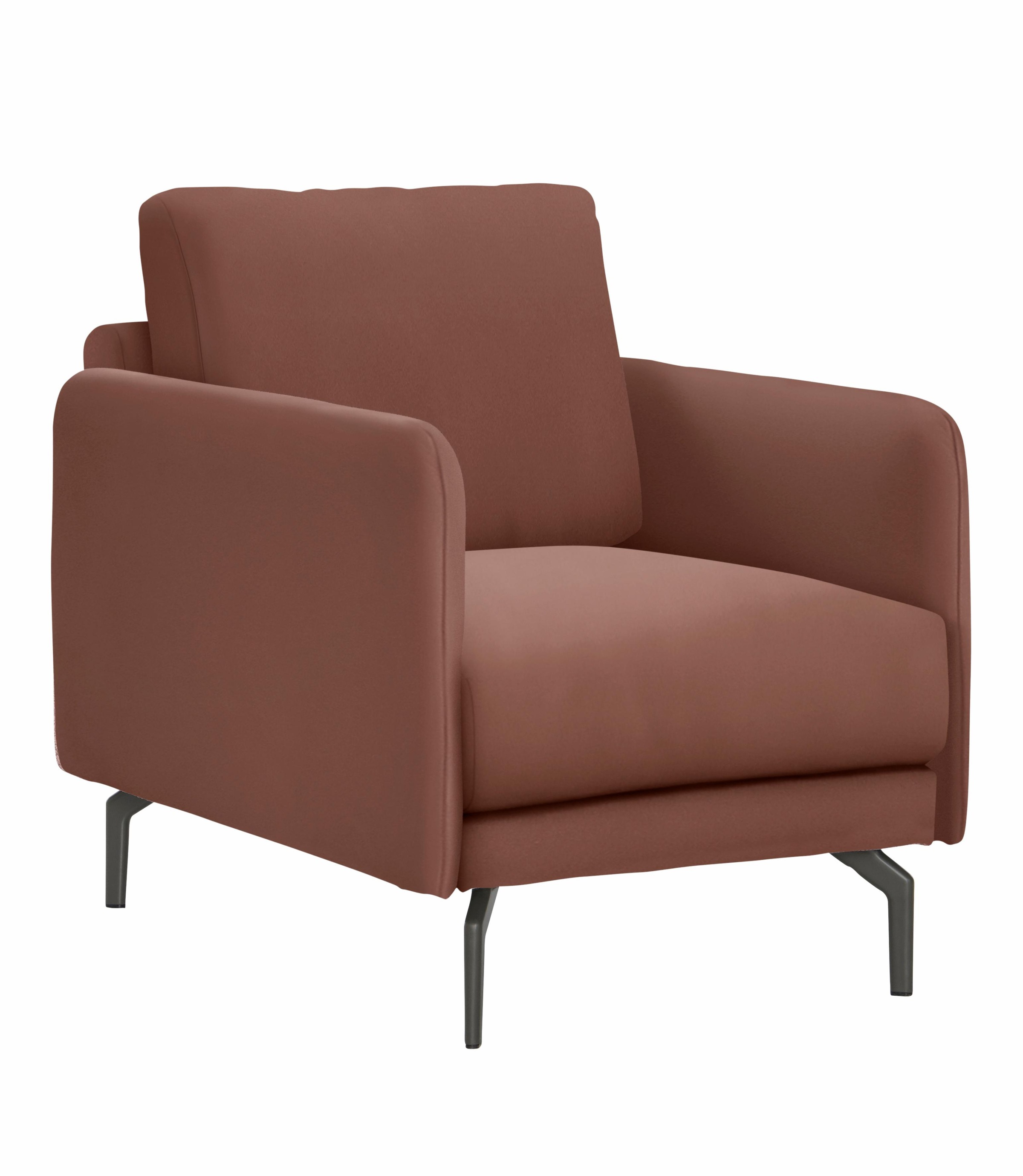 hülsta sofa Sessel »hs.450«, Armlehne sehr kaufen schmal, auf cm, 70 Rechnung Umbragrau Alugussfuß Breite