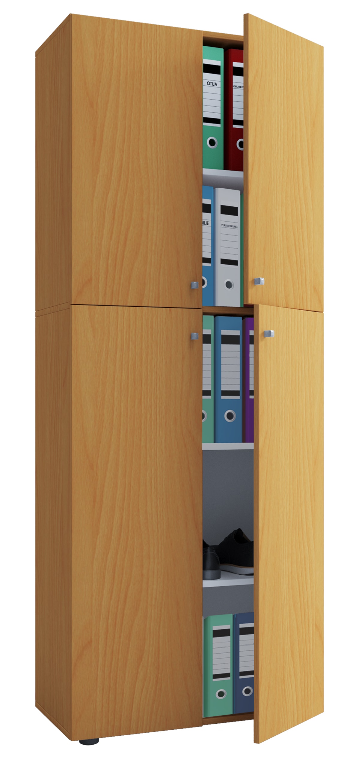VCM Aktenschrank mit Drehtüren Lona 5 Fächer