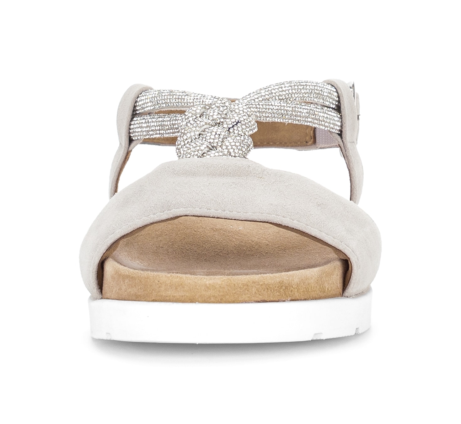 Gabor Riemchensandale  Plateau, Sandalette, Sommerschuh mit funkelnden Strasssteichen