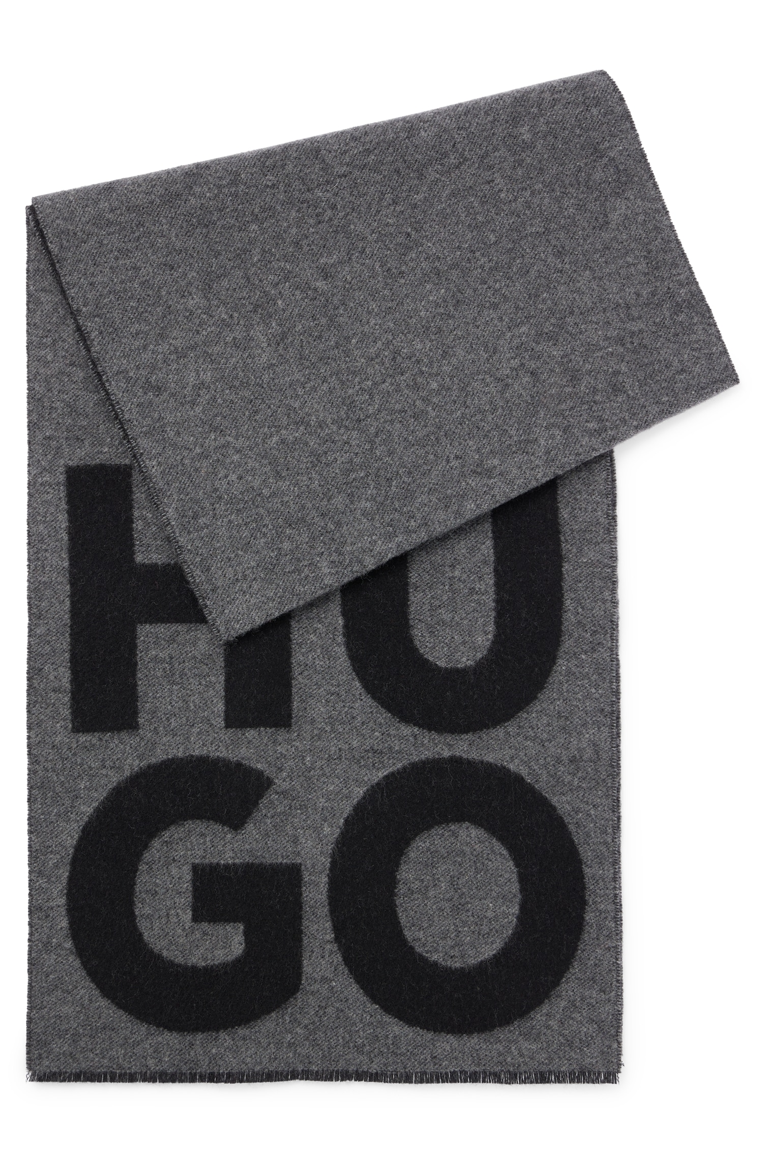 HUGO Schal - online Logo cm x HUGO kaufen 40 UNIVERSAL aus | Woll-Mix, Z«, »Unisex 180 mit großem