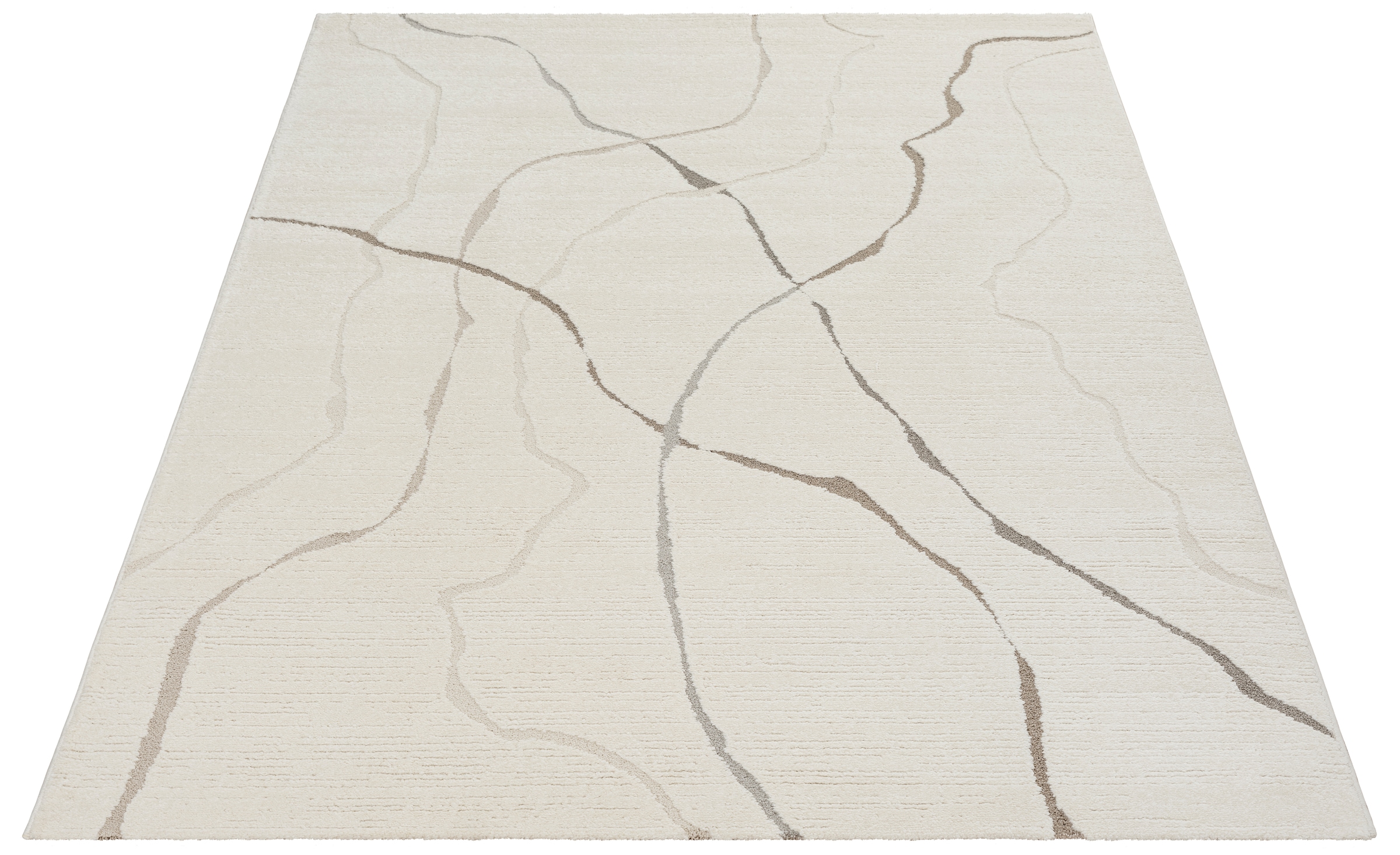 merinos Teppich »Elio 5« rechteckig 16 mm Höhe moderner Kurzflor Teppich mit Hoch-Tief-Effekt, 3D Effekt