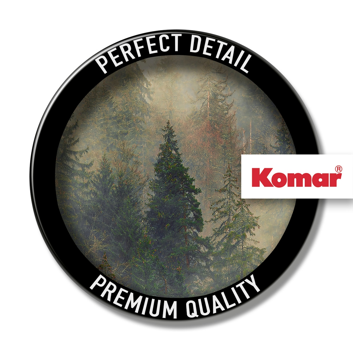 Komar Fototapete »Vlies Fototapete - Mystical Firs - Größe 400 x 250 cm« Motiv | bedruckt glatt