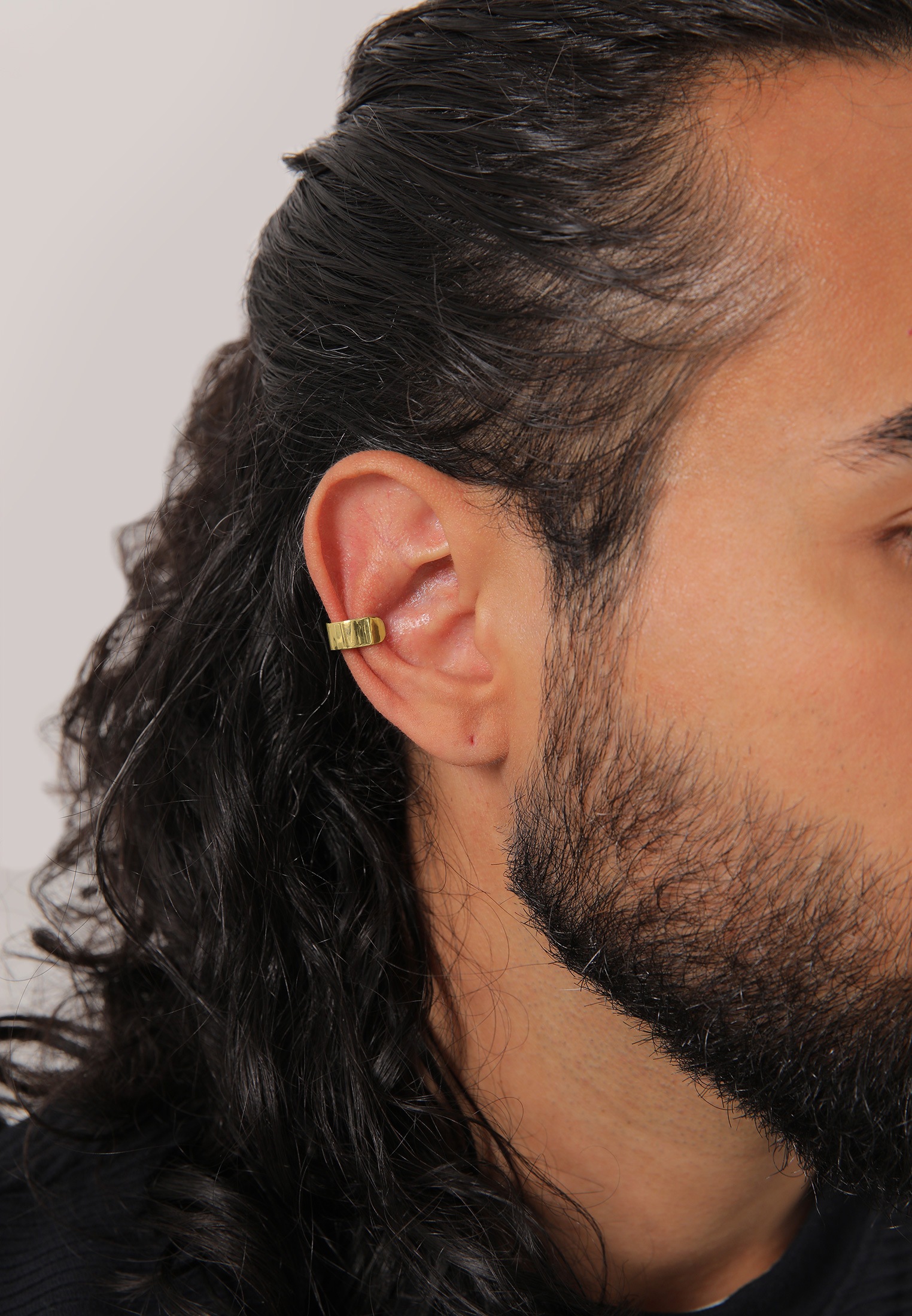 Kuzzoi Paar Ohrklemmen »Ohrringe Herren Single Earcuff Basic Glanz 925 Silber«