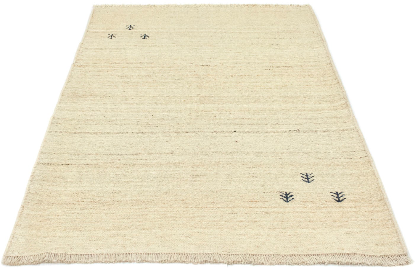 »Gabbeh online handgeknüpft beige«, Wollteppich rechteckig, Teppich morgenland handgeknüpft kaufen