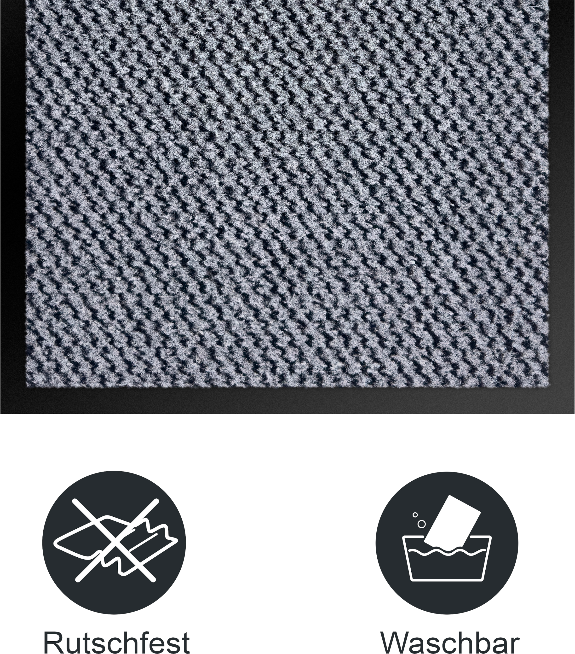 OTTO home Fußmatte »Tarron, Schmutzfangmatte Indoor, für Hausflur und Eingangsbereiche« rechteckig 5 mm Höhe Eingangsmatte, rutschfeste Unterseite, meliert