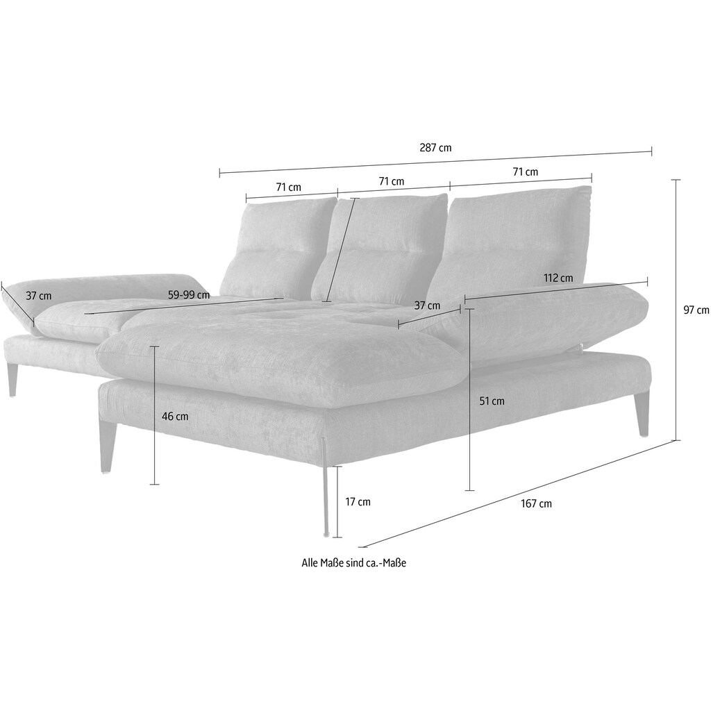 Nicoletti Home Ecksofa »Monnalisa«