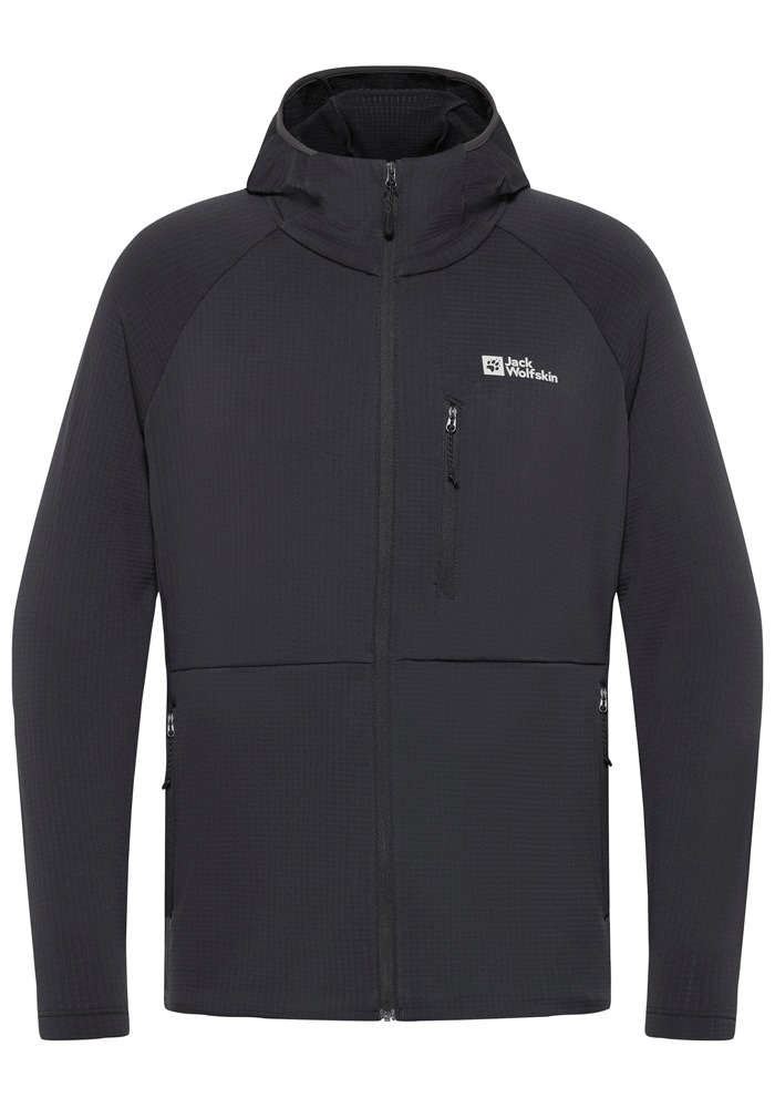 Jack Wolfskin Fleecejacke »KOLBENBERG HOODED FZ M«, mit Kapuze