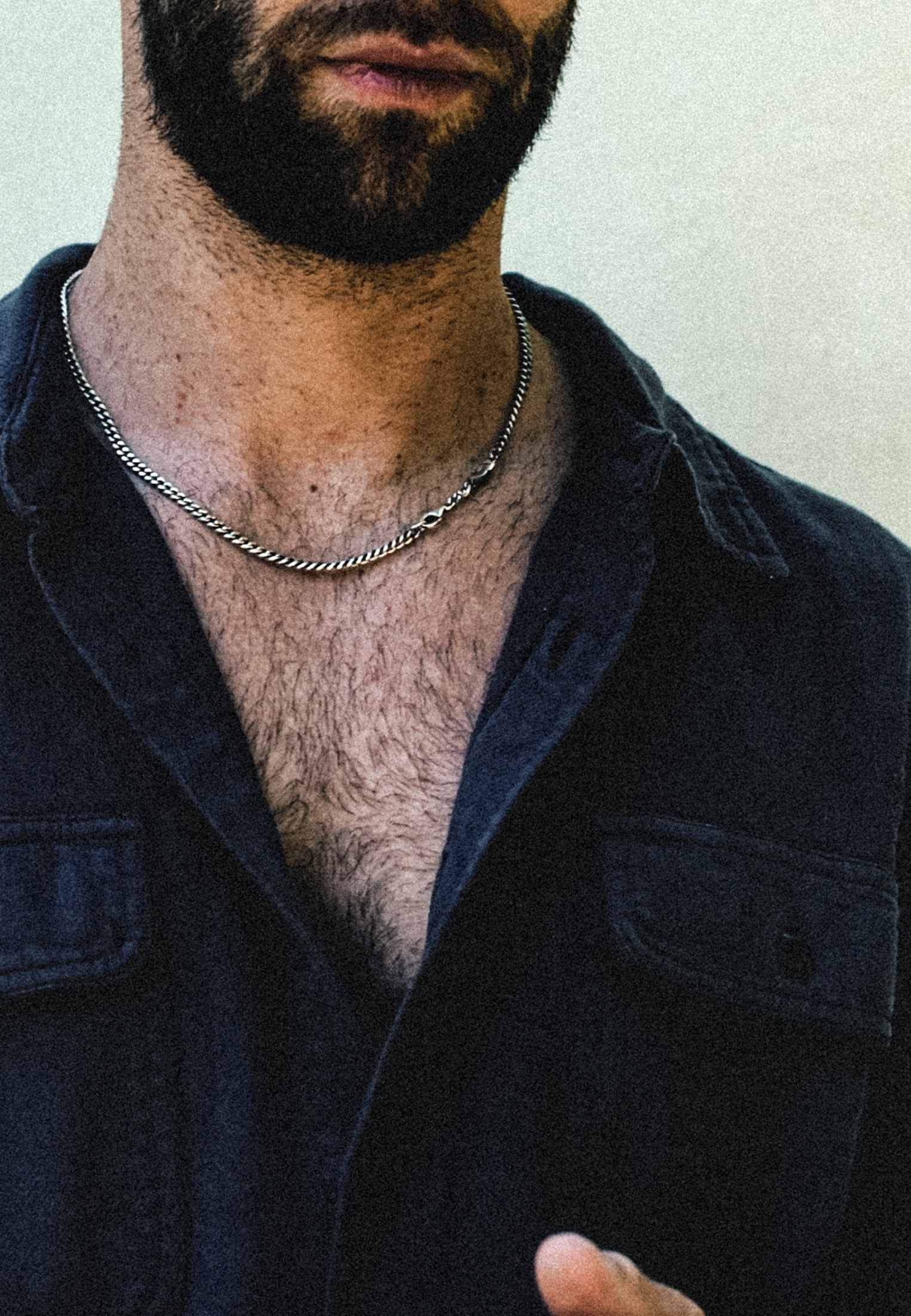 HAZE & GLORY Silberkette »Halskette Panzerkette Palme Basic 925 Silber«