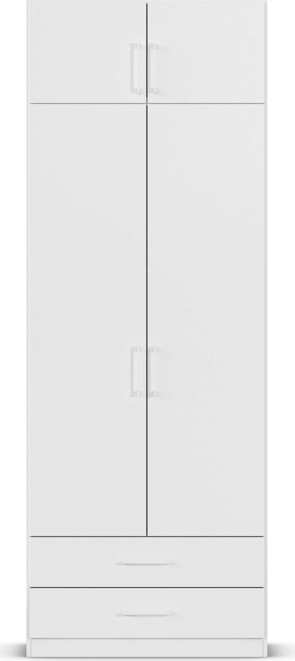 rauch Kleiderschrank »Schrank Garderobe Wäscheschrank GAMMA in 4 Breiten 91-226 cm« 3 verschiedene Ausstattungen BASIC/CLASSIC/PREMIUM (inkl. SOFT-CLOSE),  mit Schubladen und Schrankaufsatz, schlichtes Design MADE IN GERMANY