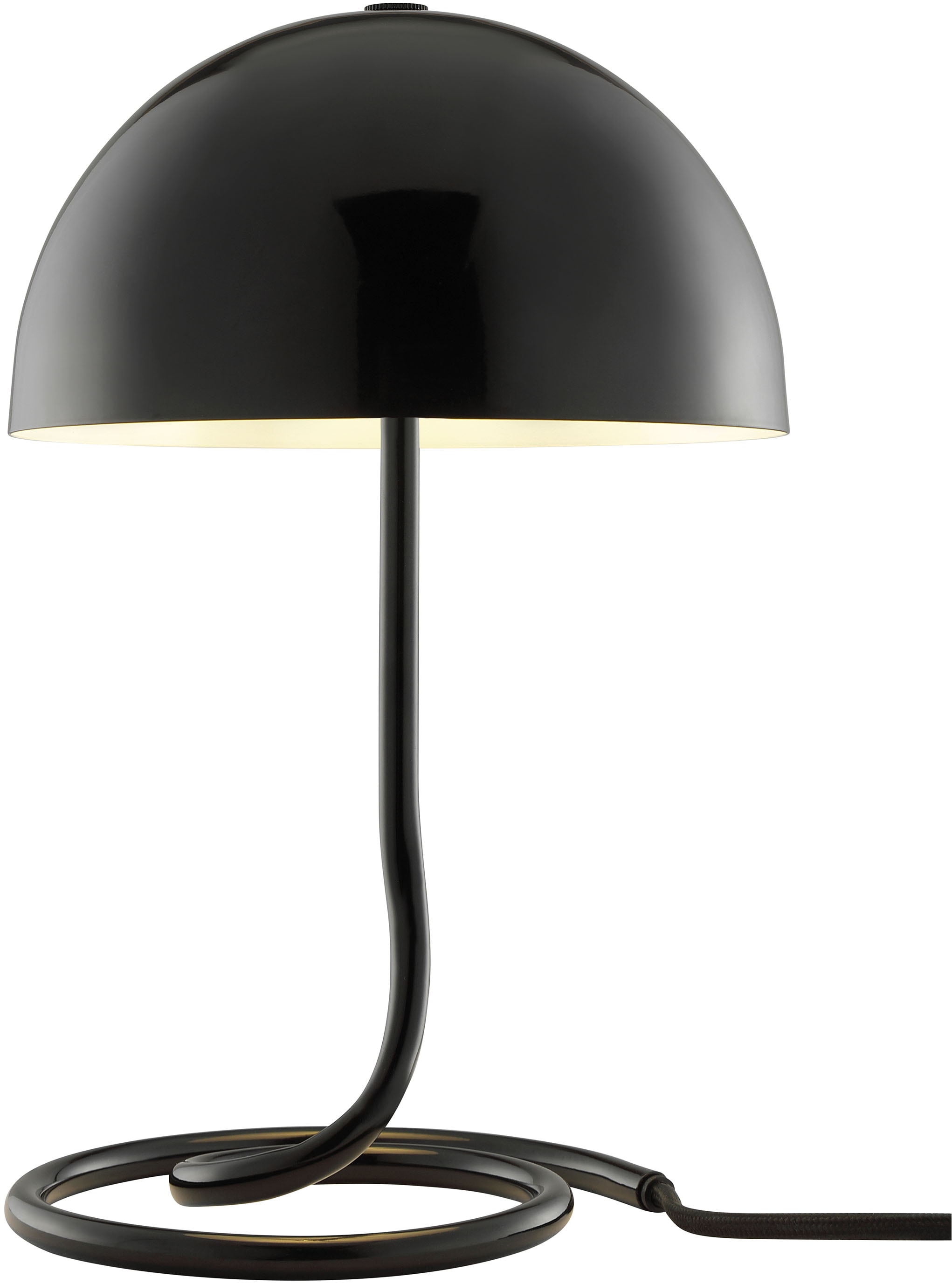 OTTO home Tischleuchte »Charlett Pilz Lampe« G9 1 Stk. Tischlampe, Ø 20 cm, Höhe 31 cm, Metall, Spiralfuß, Pilzleuchte, G9