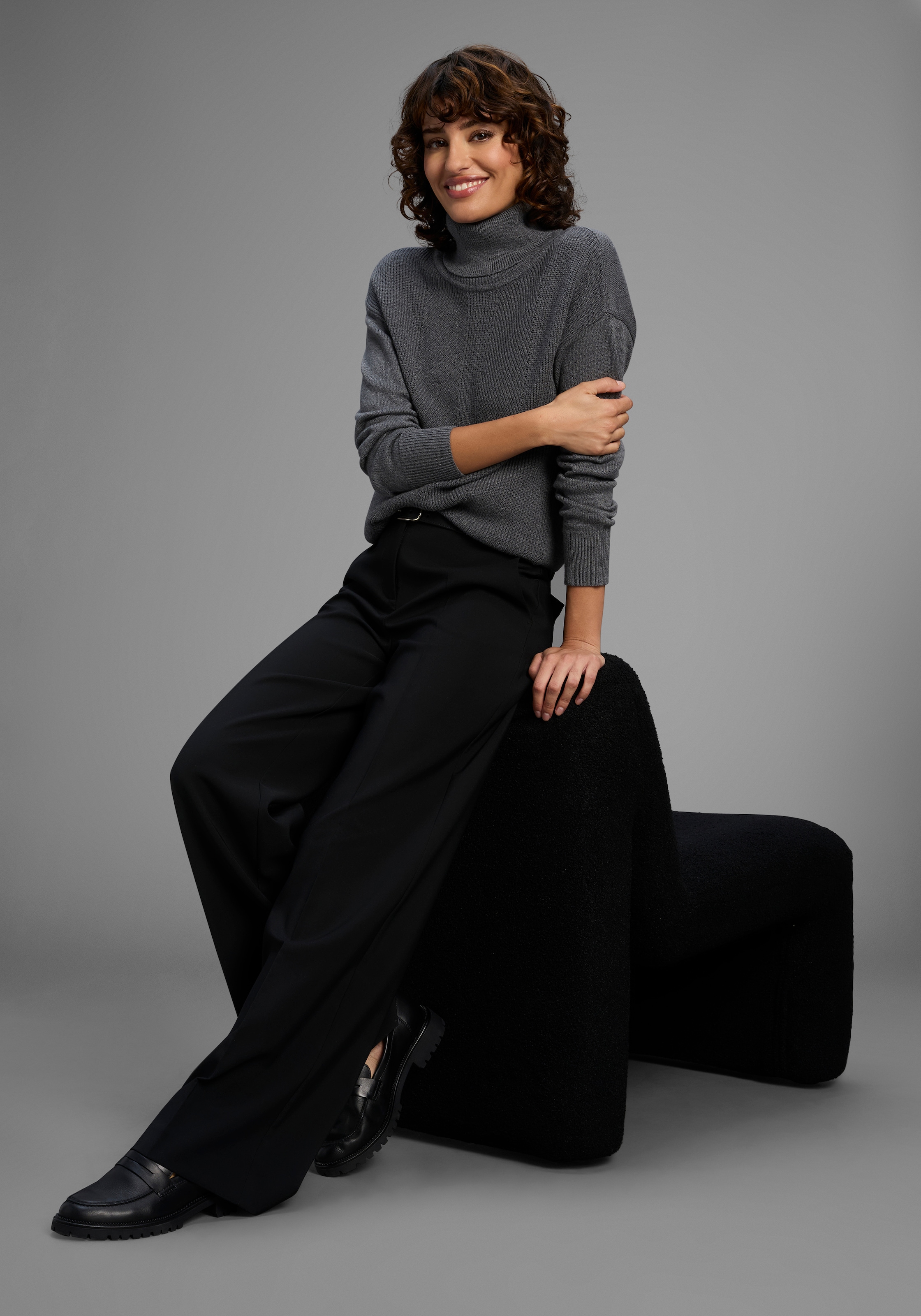 Laura Scott Rollkragenpullover kuscheliger Winterstrick in lässiger Form - NEUE KOLLEKTION