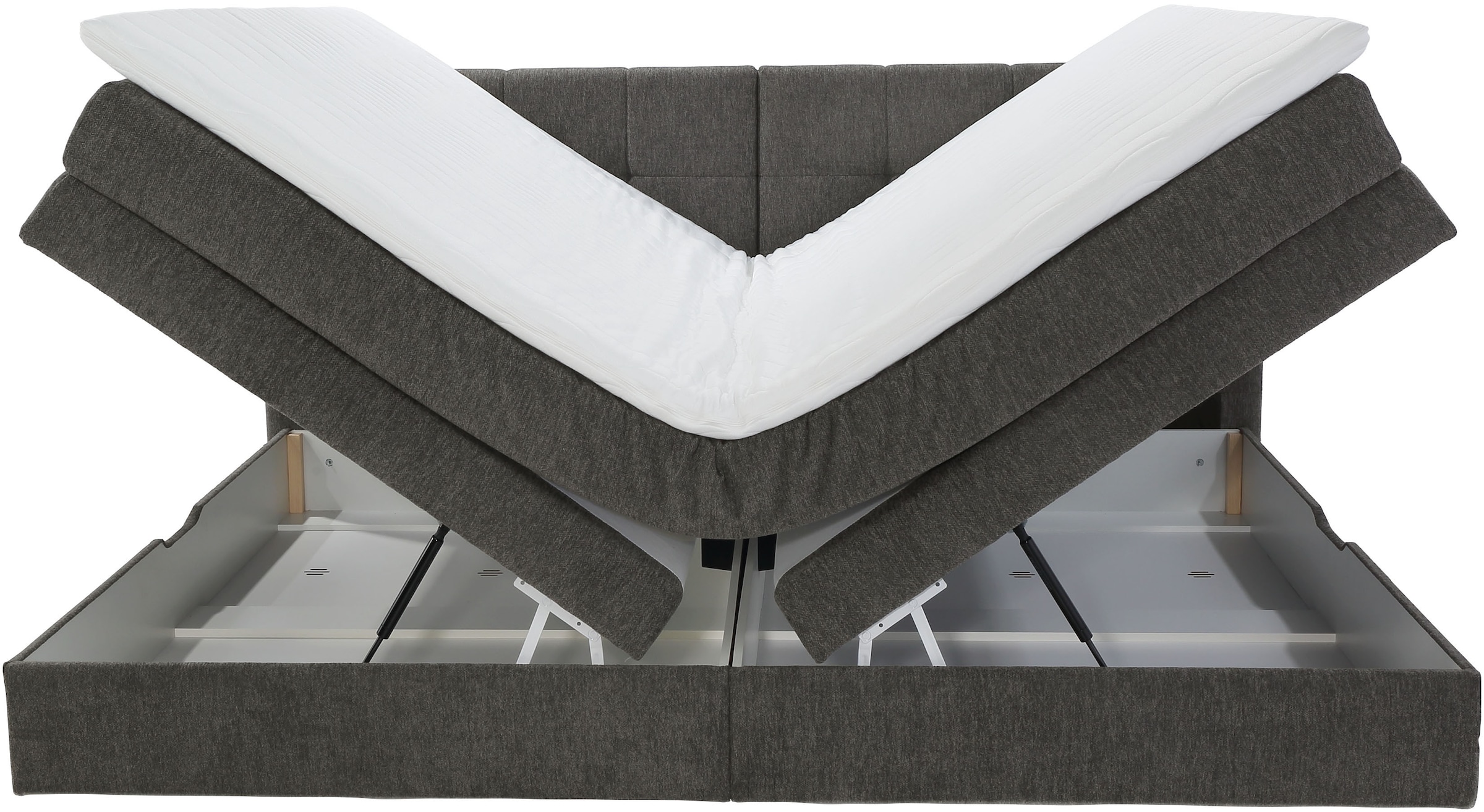 Jockenhöfer Gruppe Boxspringbett »Casa Grande in der Breite 240cm, Familienbett mit riesigem Bettkasten« 7-Zonen-TTFK-Matratze, KS-Topper, verschiedene Härtegrade wählbar