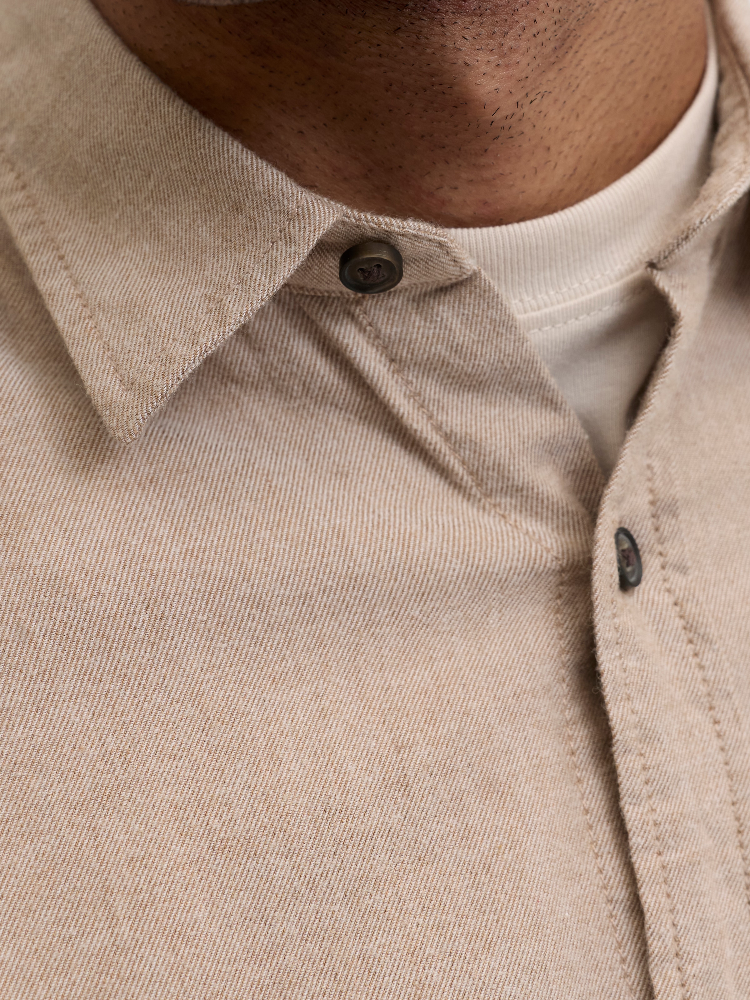 Jack & Jones Langarmhemd »JJECLASSIC MELANGE SHIRT L/S NOOS«