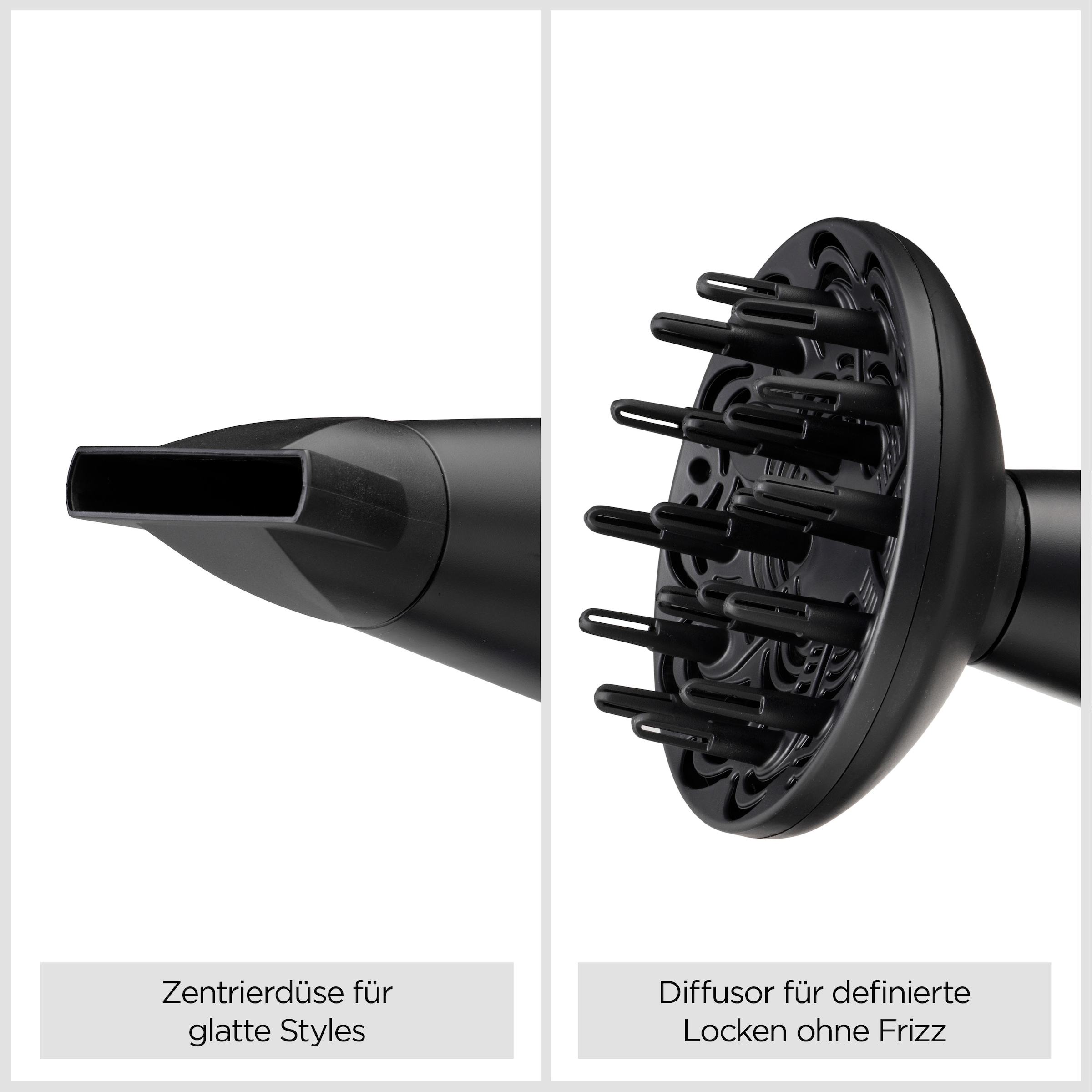 BaByliss Haartrockner »BaByliss Turbo Smooth 2200 Haartrockner, D572DE« 2.200 W 2 Aufsätze 2200W, Fön mit Ionen-Technologie, Föhn mit 2 Aufsätzen inkl. Diffusor