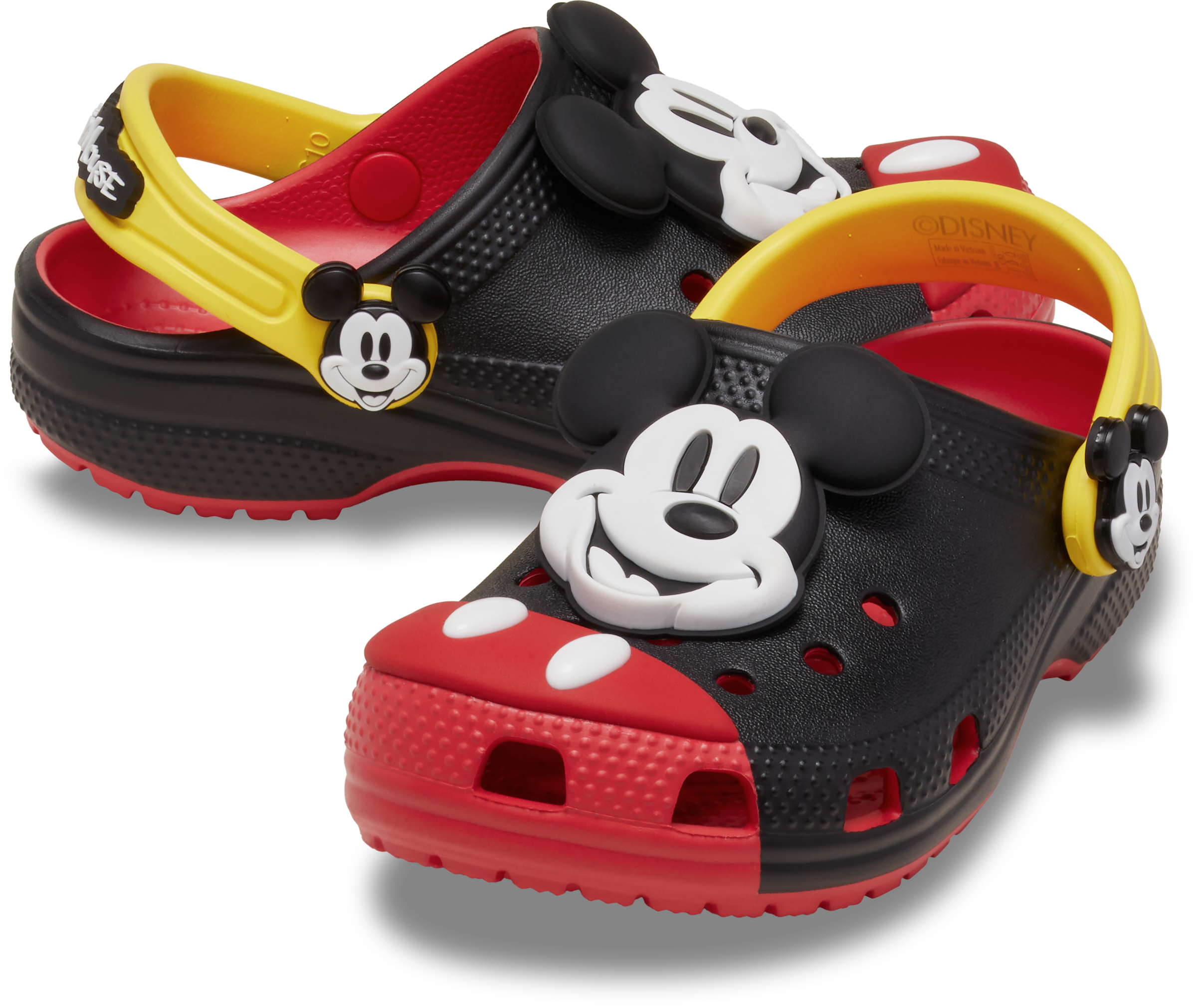 Crocs Clog »Mickey Mouse Classic Clog K«  Sommerschuh, Hausschuh, Strandschuh mit schwenkbarem Fersenriemen