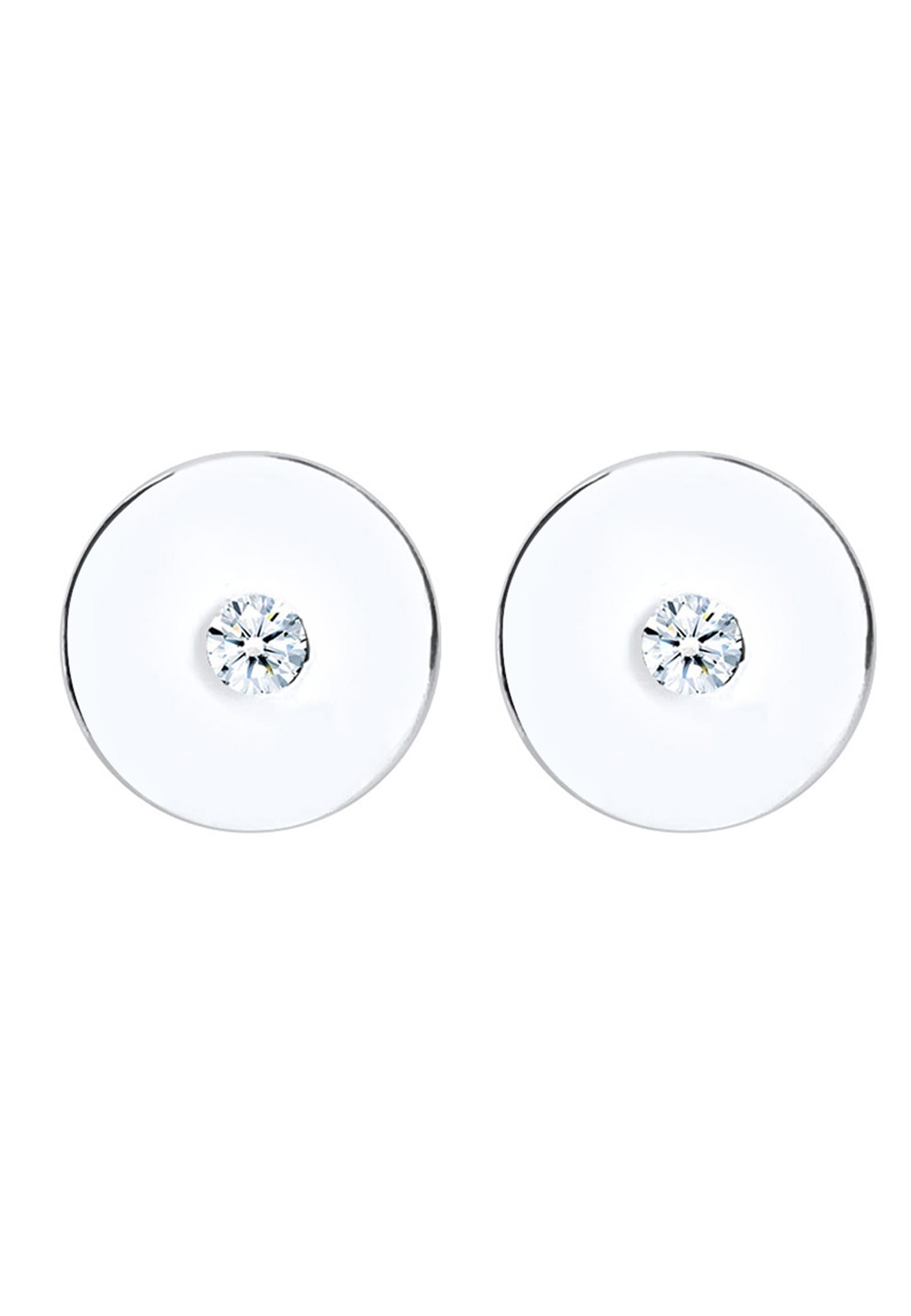 Elli DIAMONDS Paar Ohrstecker »Ohrringe Diamant Weiß Brillantschliff (0.01 ct) 925 Sterling Silber«