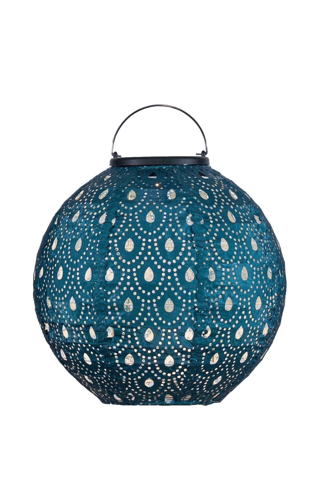 Pauleen LED Solarleuchte »Sunshine Charm Lampion Solar blau Tyvek Vlies«, 1 flammig, Laterne
