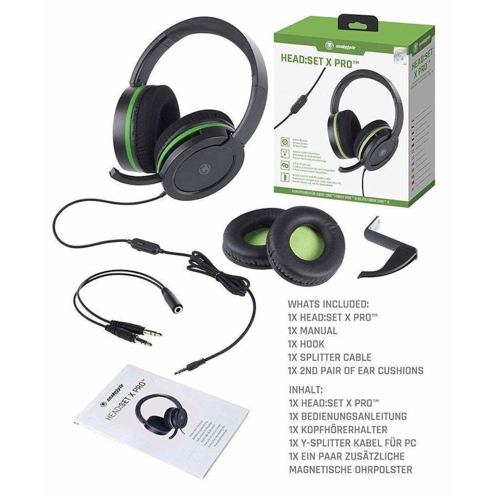 Snakebyte Headset »Head:Set X Pro™«, Rauschunterdrückung