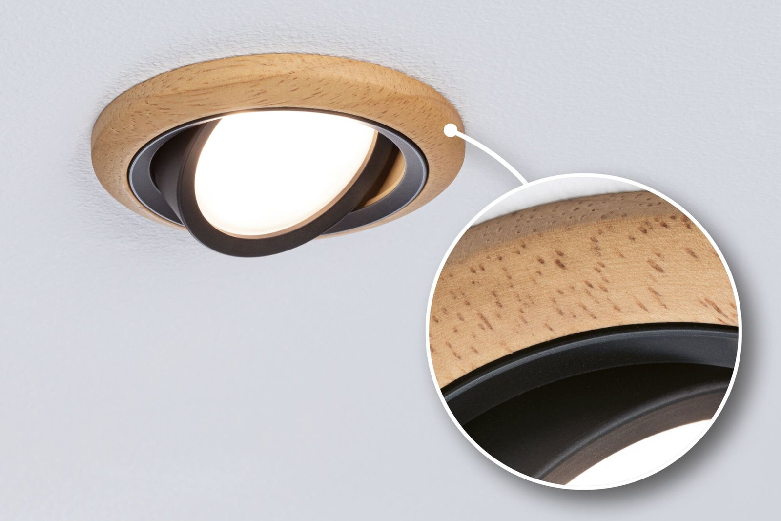 Paulmann LED Einbauleuchte »LED Einbauleuchte Lanati 3er-Set 3x6W 3x470lm 230V 2700K« 3 Stk. Warmweiß