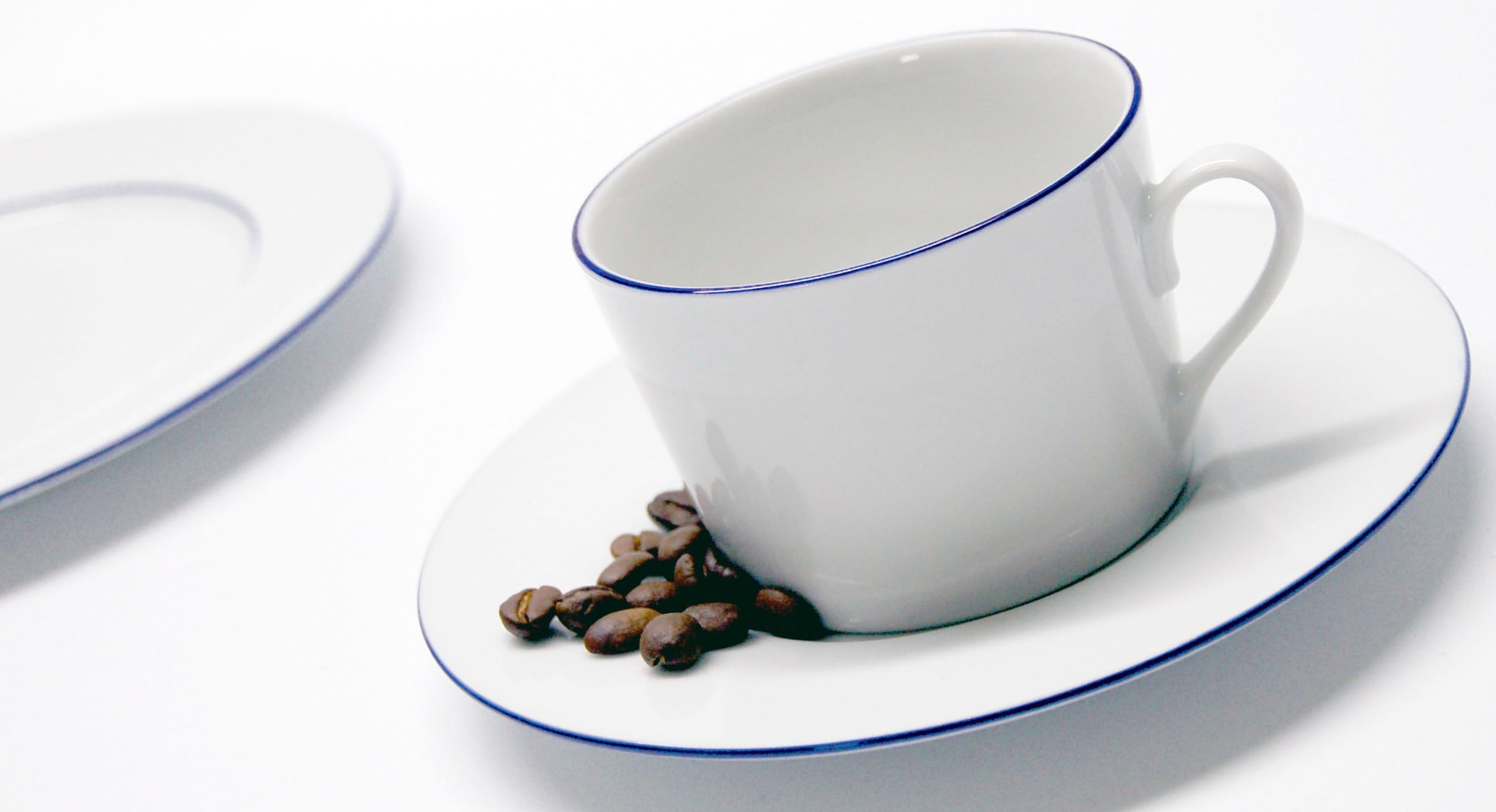 Retsch Arzberg Kaffeeservice »Geschirr-Set, Service Heike Blaurand« maritimer, blauer Rand, Made in Germany, 18 Teile, für 6 Personen