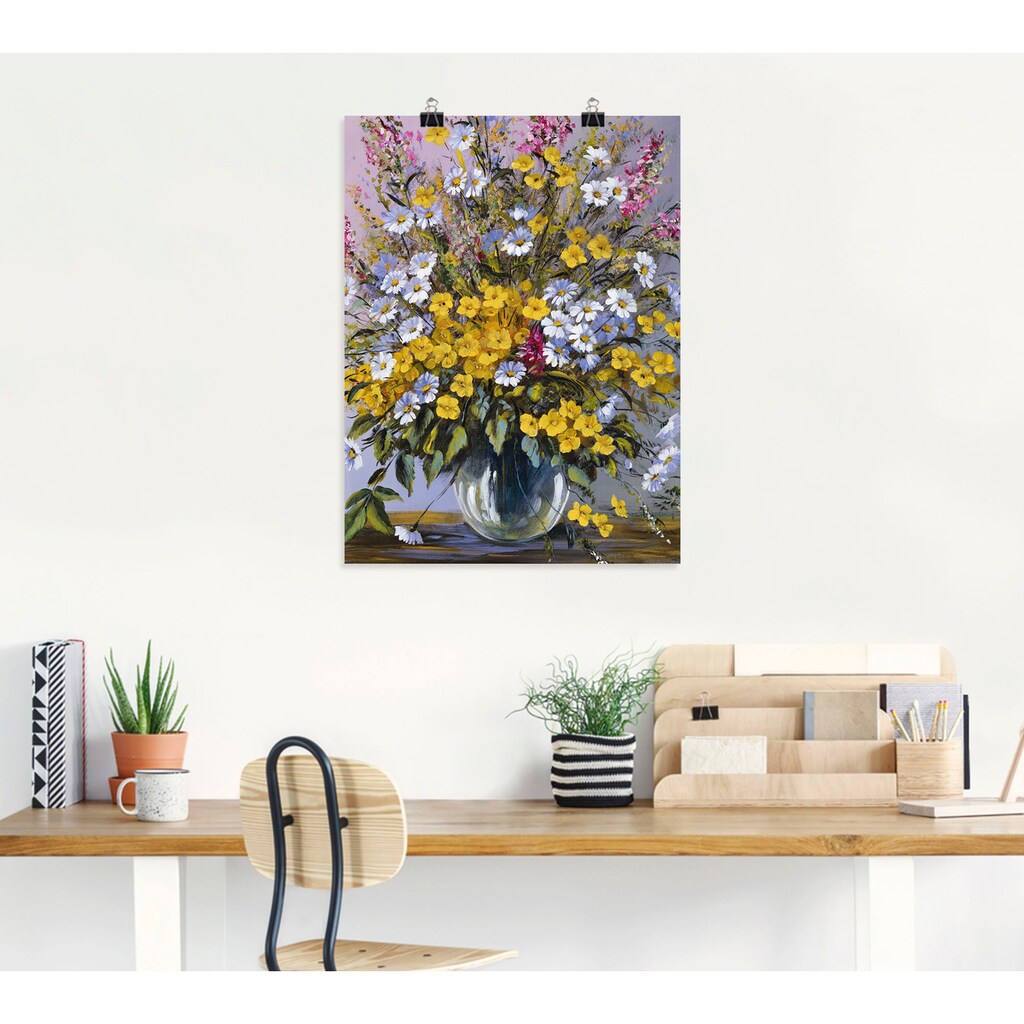 Artland Wandbild »Gemischter Strauß«, Blumen, (1 St.)