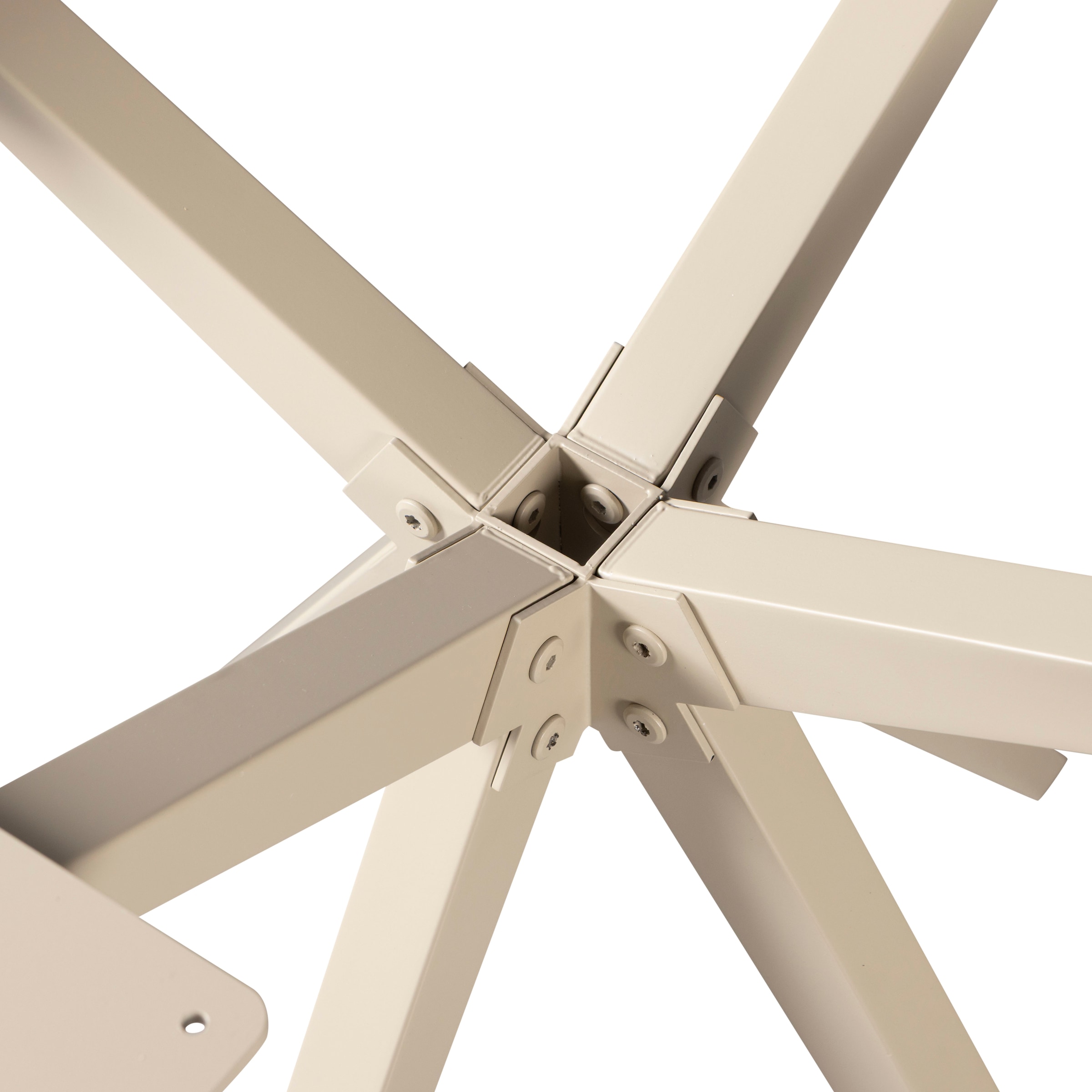 WOOOD Tischbein »Tablo Holland aus Metall mit Pulverbeschichtung Ø 80 x H 72 cm« Kreuzgestell Ø 3,5 cm, Tragkraft 120 kg, einfach zu montieren