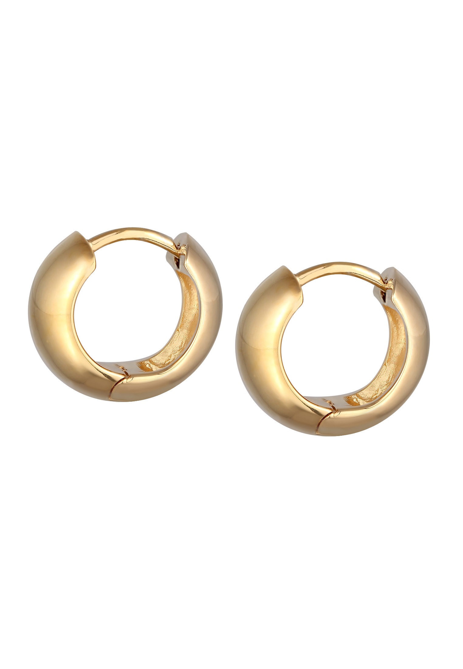 Elli Premium Paar Creolen »Ohrringe Creolen 925 Sterling Silber vergoldet«