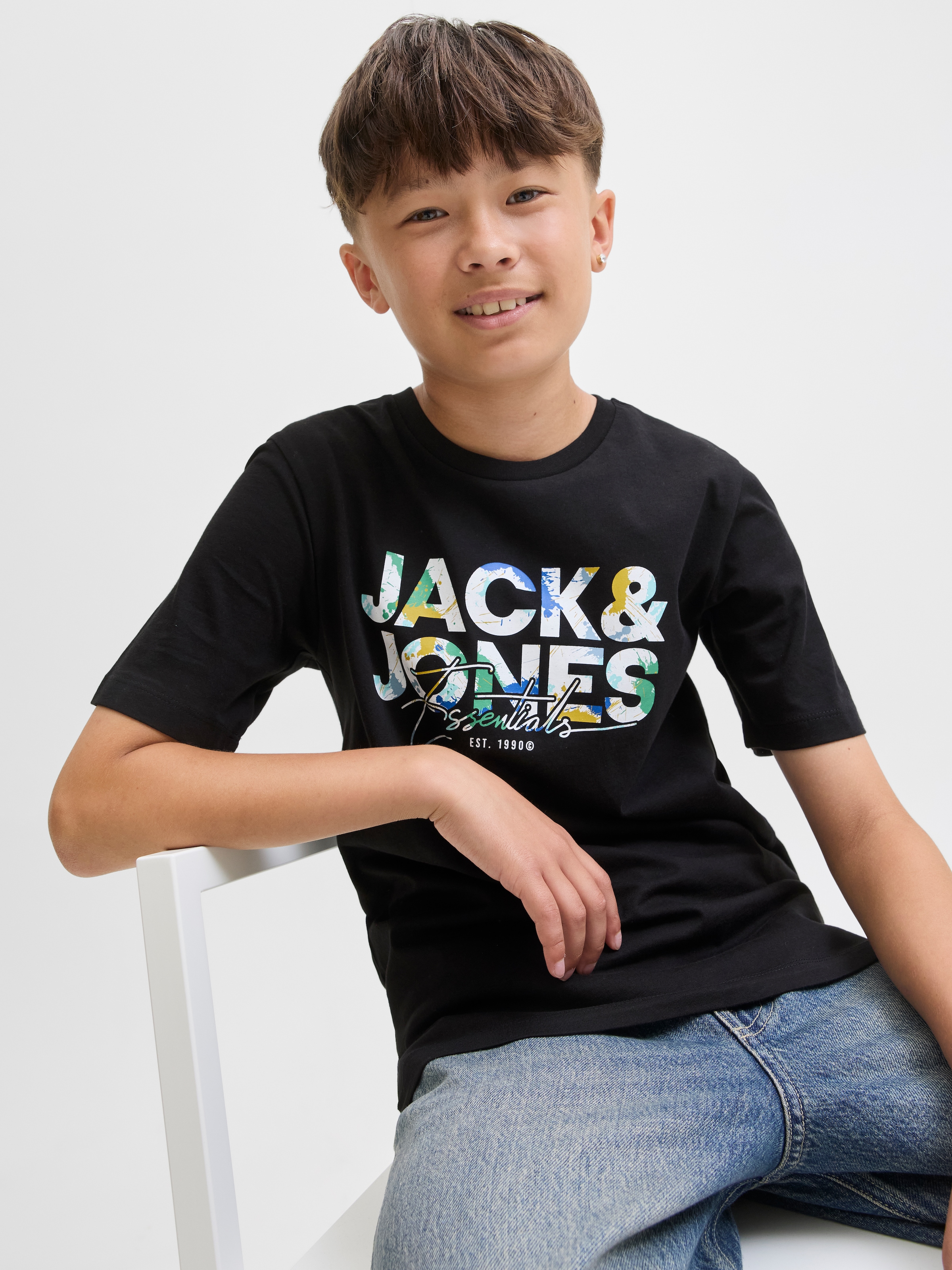 Jack & Jones Junior Rundhalsshirt »JJGEPLAS TEE SS CREW NECK JNR« Baumwolle, regular fit