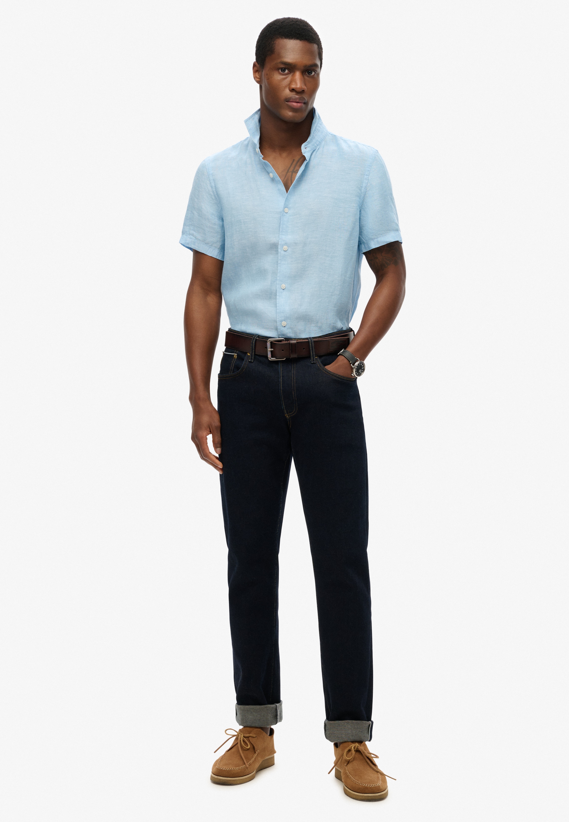 Superdry Kurzarmhemd »VACATION LINEN S/S SHIRT«