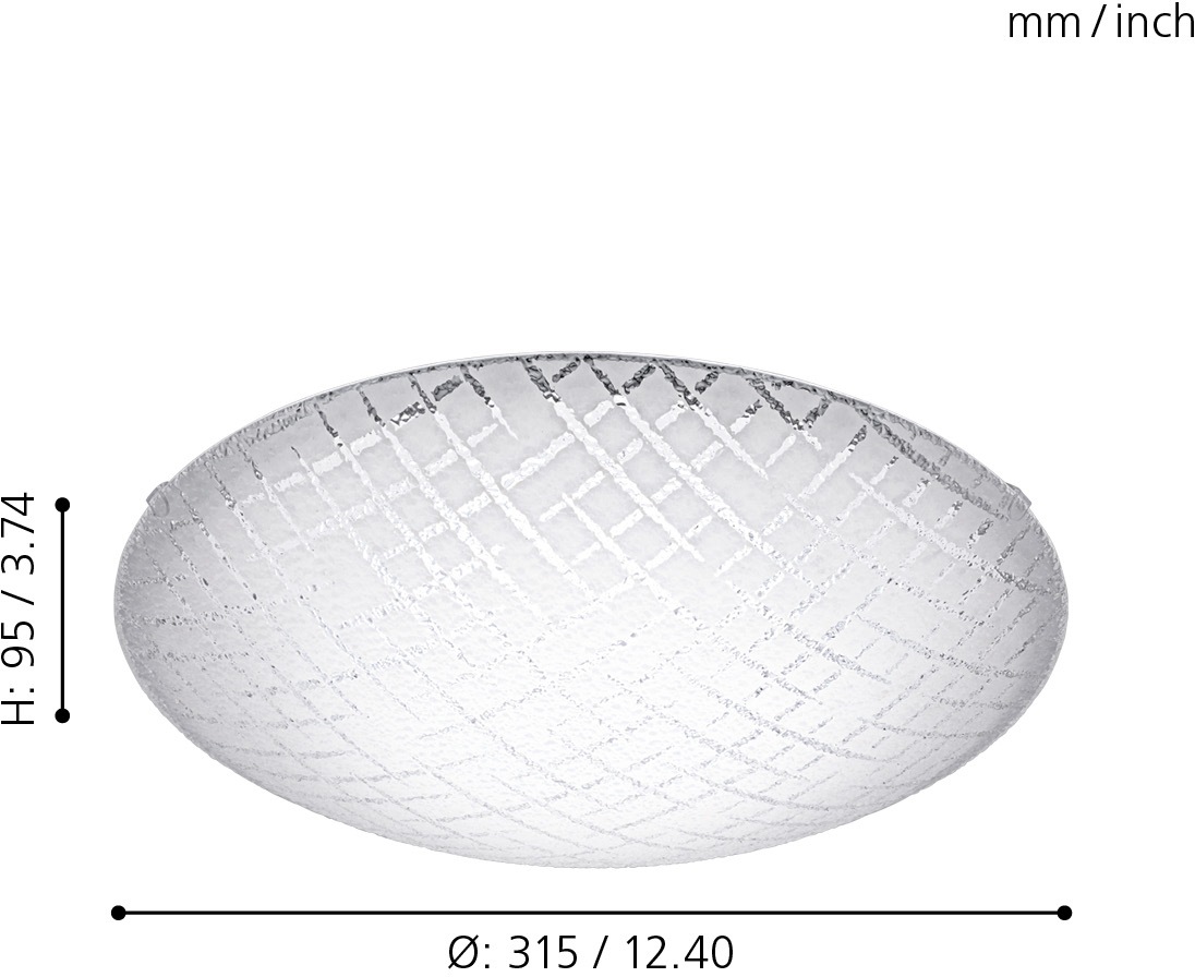 EGLO Deckenleuchte »RICONTO 1«, 1 flammig, Leuchtmittel LED-Board | LED fest integriert, LED tauschbar