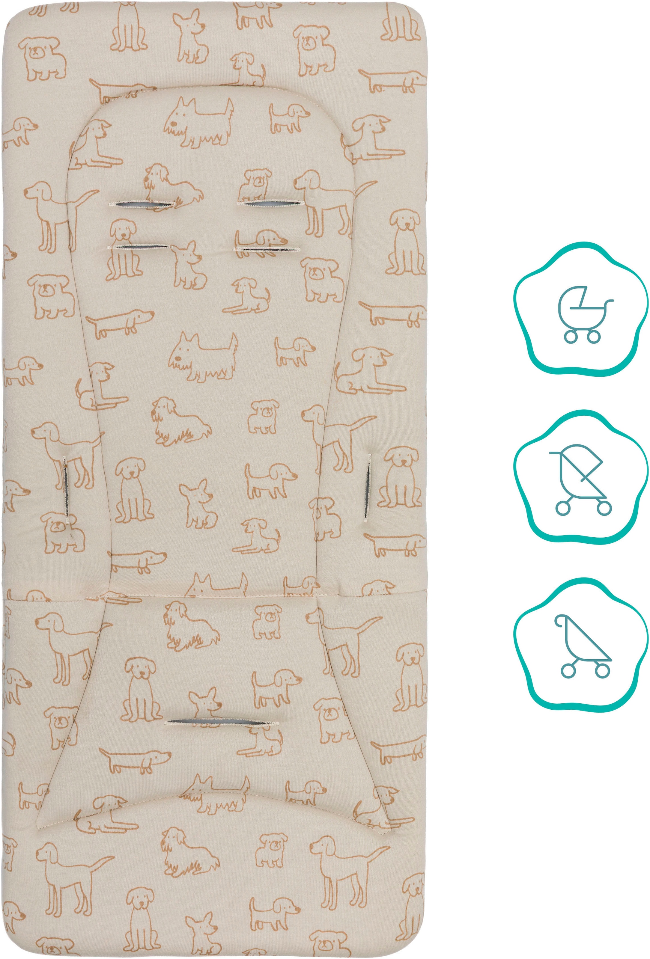 Fillikid Kinder-Sitzauflage »Wendeauflage Liner« für Buggy und Kinderwagen