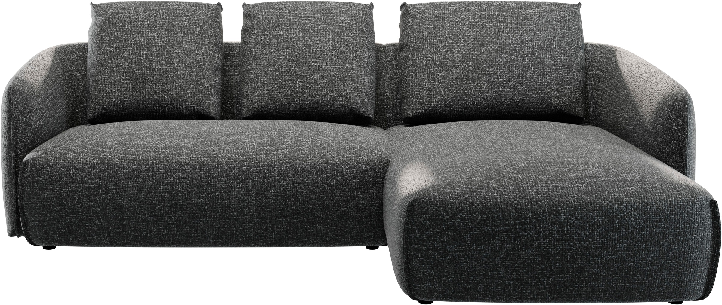 TRENDMANUFAKTUR Ecksofa »Shawn elegantes Designsofa, Breite 232cm, L-Form« bequem, organischer Form, mit hochwertigem Bezug