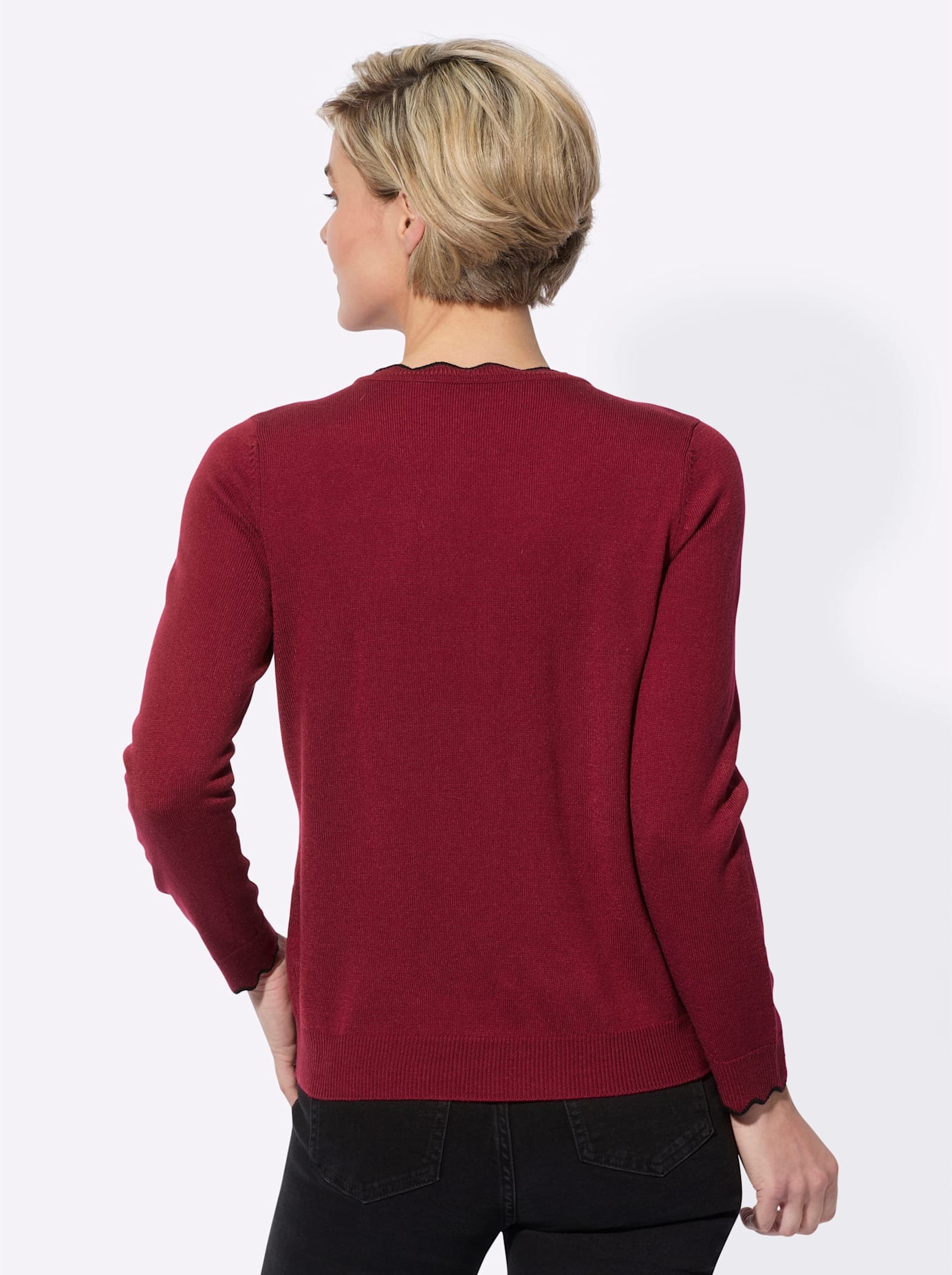 Classic Basics V-Ausschnitt-Pullover »Feinstrick-Pullover«